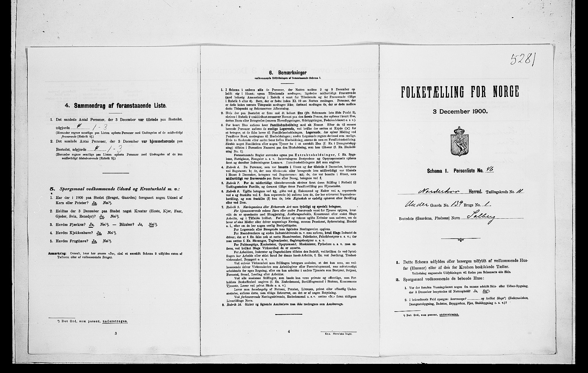 RA, Folketelling 1900 for 0613 Norderhov herred, 1900, s. 2554