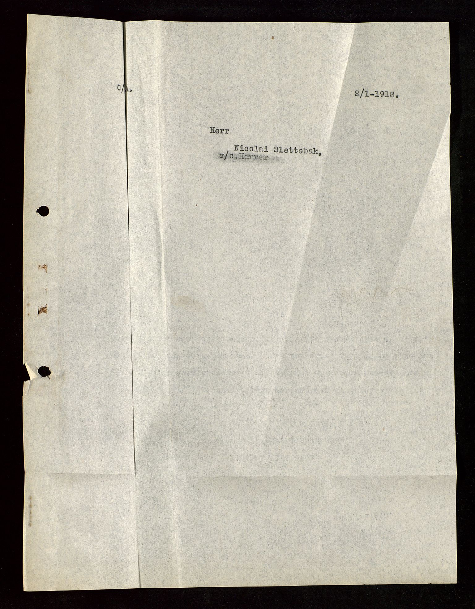 Pa 1521 - A/S Norske Shell, AV/SAST-A-101915/E/Ea/Eaa/L0003: Sjefskorrespondanse, 1918, s. 269