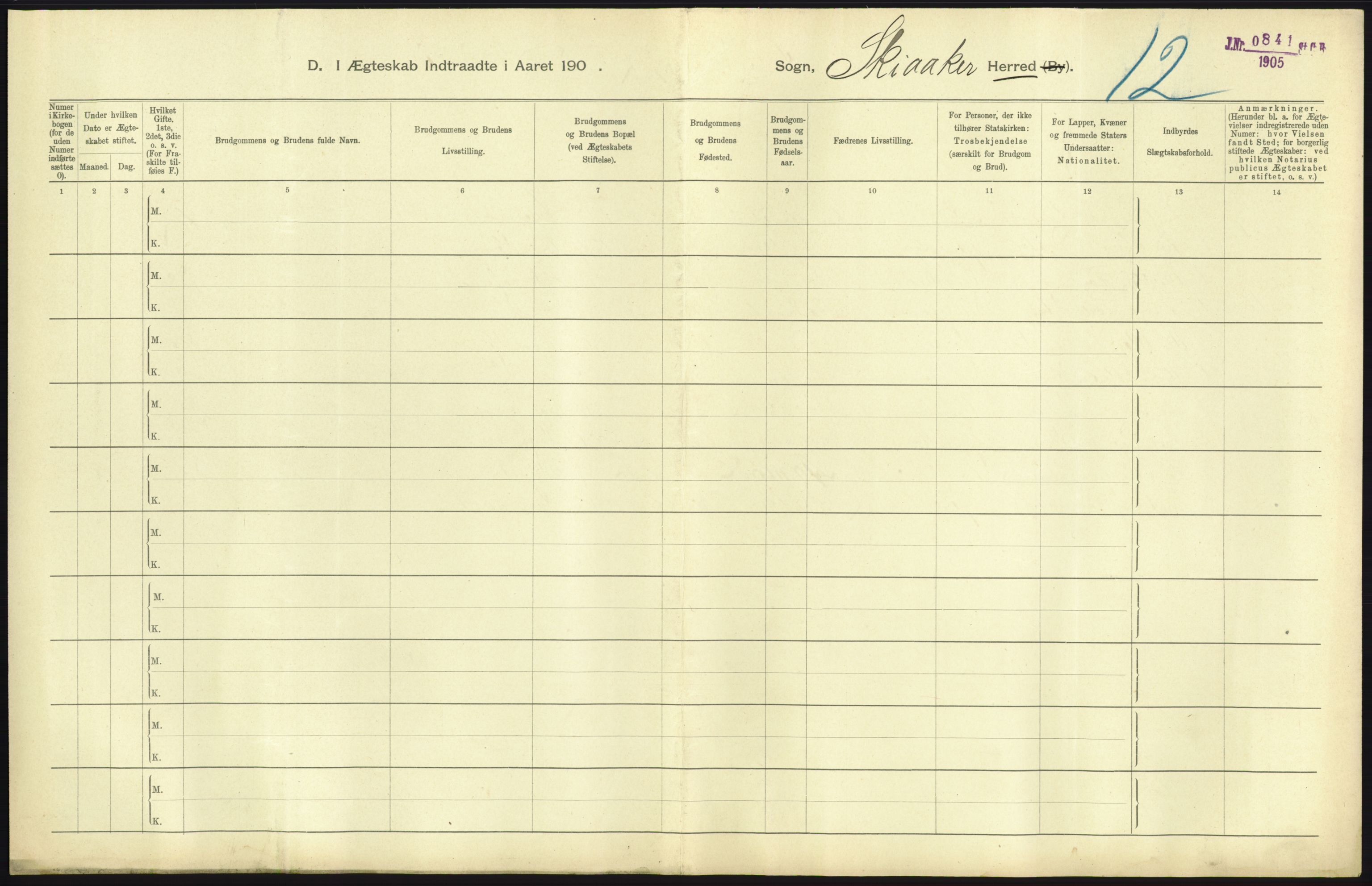 Statistisk sentralbyrå, Sosiodemografiske emner, Befolkning, AV/RA-S-2228/D/Df/Dfa/Dfab/L0006: Kristians amt: Fødte, gifte, døde, 1904, s. 823