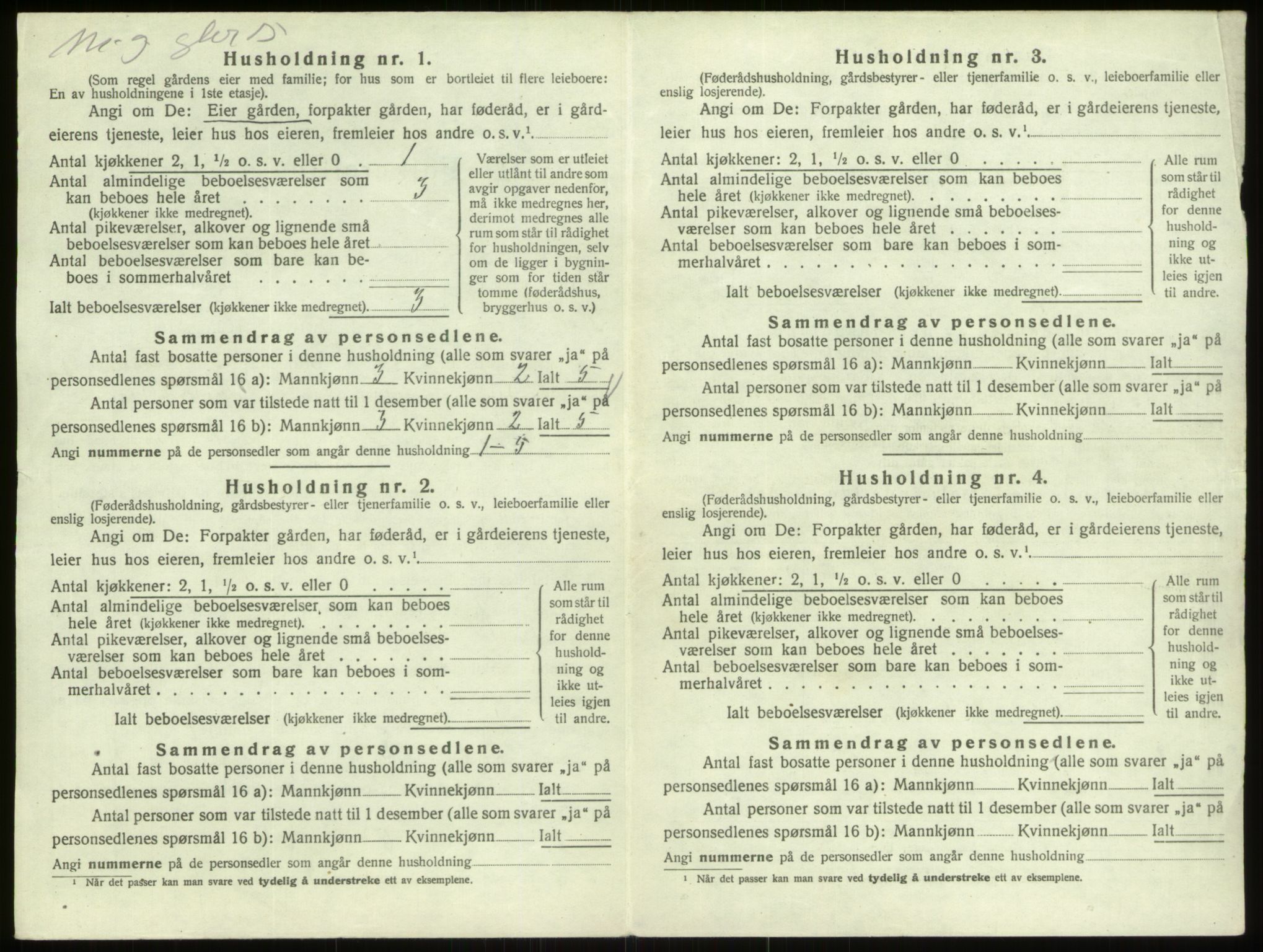 SAO, Folketelling 1920 for 0116 Berg herred, 1920, s. 1822