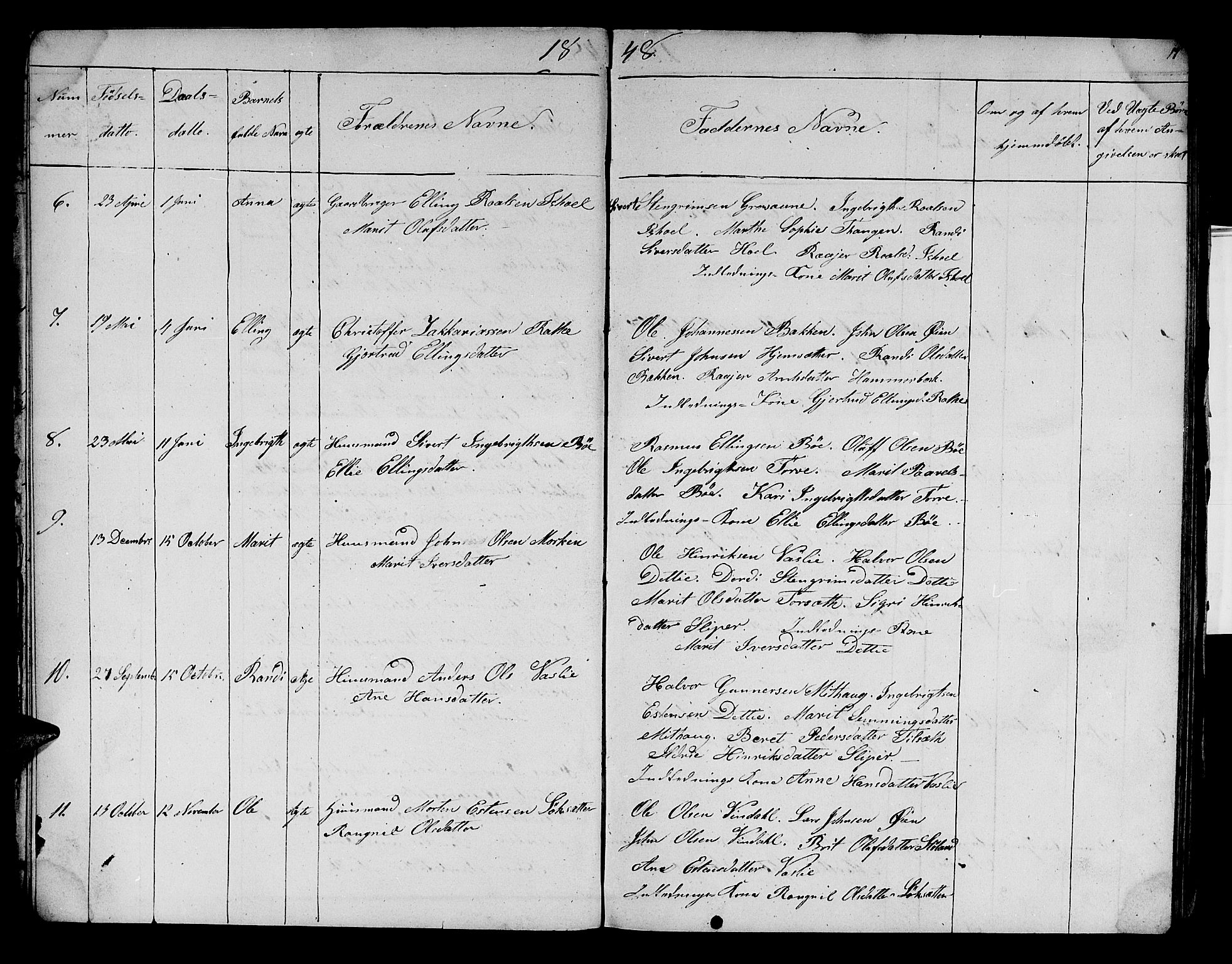 Ministerialprotokoller, klokkerbøker og fødselsregistre - Sør-Trøndelag, SAT/A-1456/679/L0922: Klokkerbok nr. 679C02, 1845-1851, s. 11