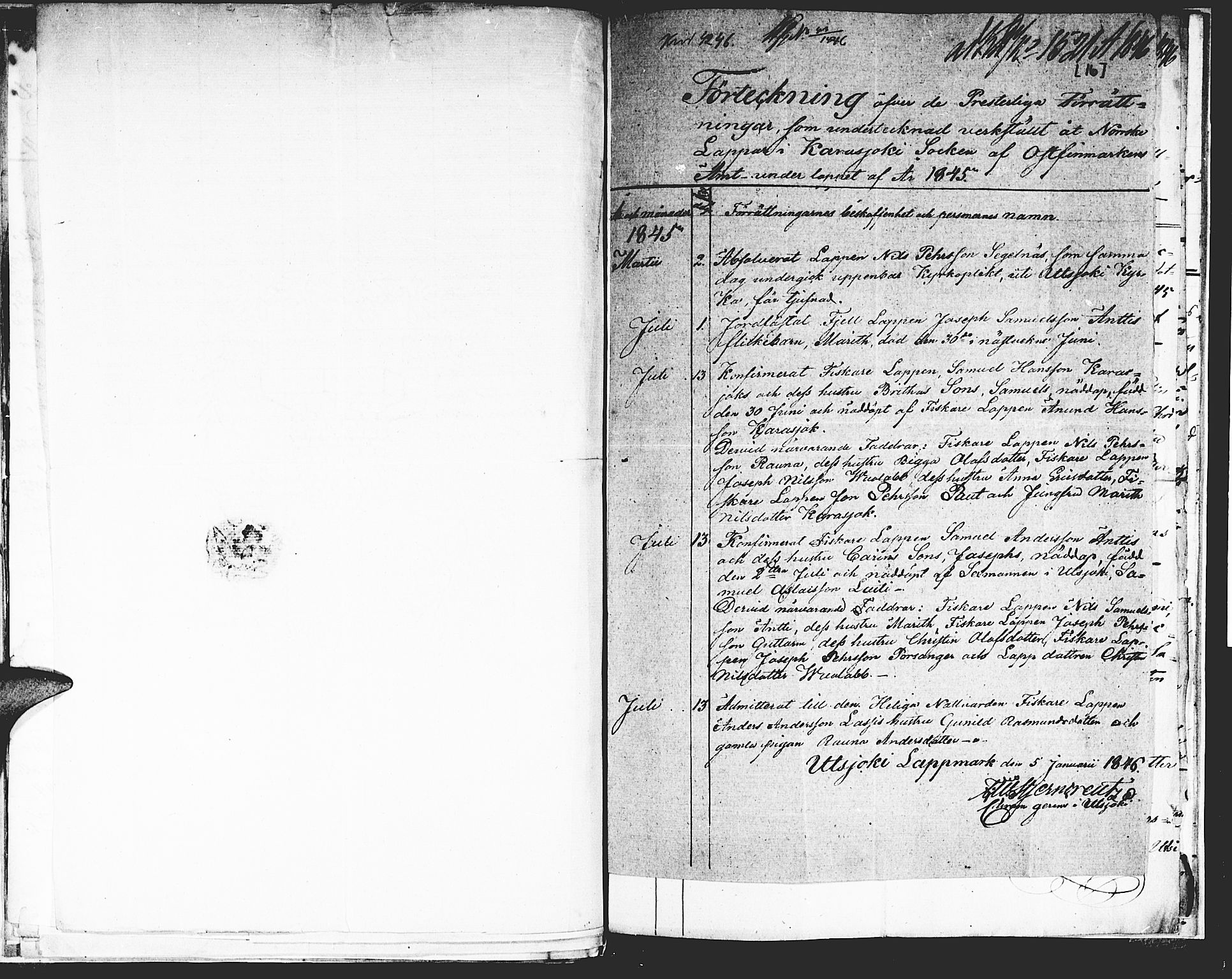 Kistrand/Porsanger sokneprestembete, AV/SATØ-S-1351/H/Ha/L0011.kirke: Ministerialbok nr. 11, 1840-1849, s. 16