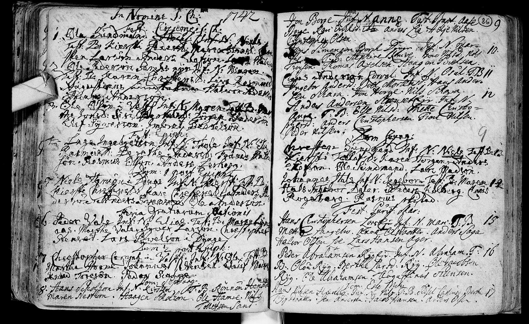 Eiker kirkebøker, SAKO/A-4/F/Fa/L0003: Ministerialbok nr. I 3, 1724-1753, s. 86
