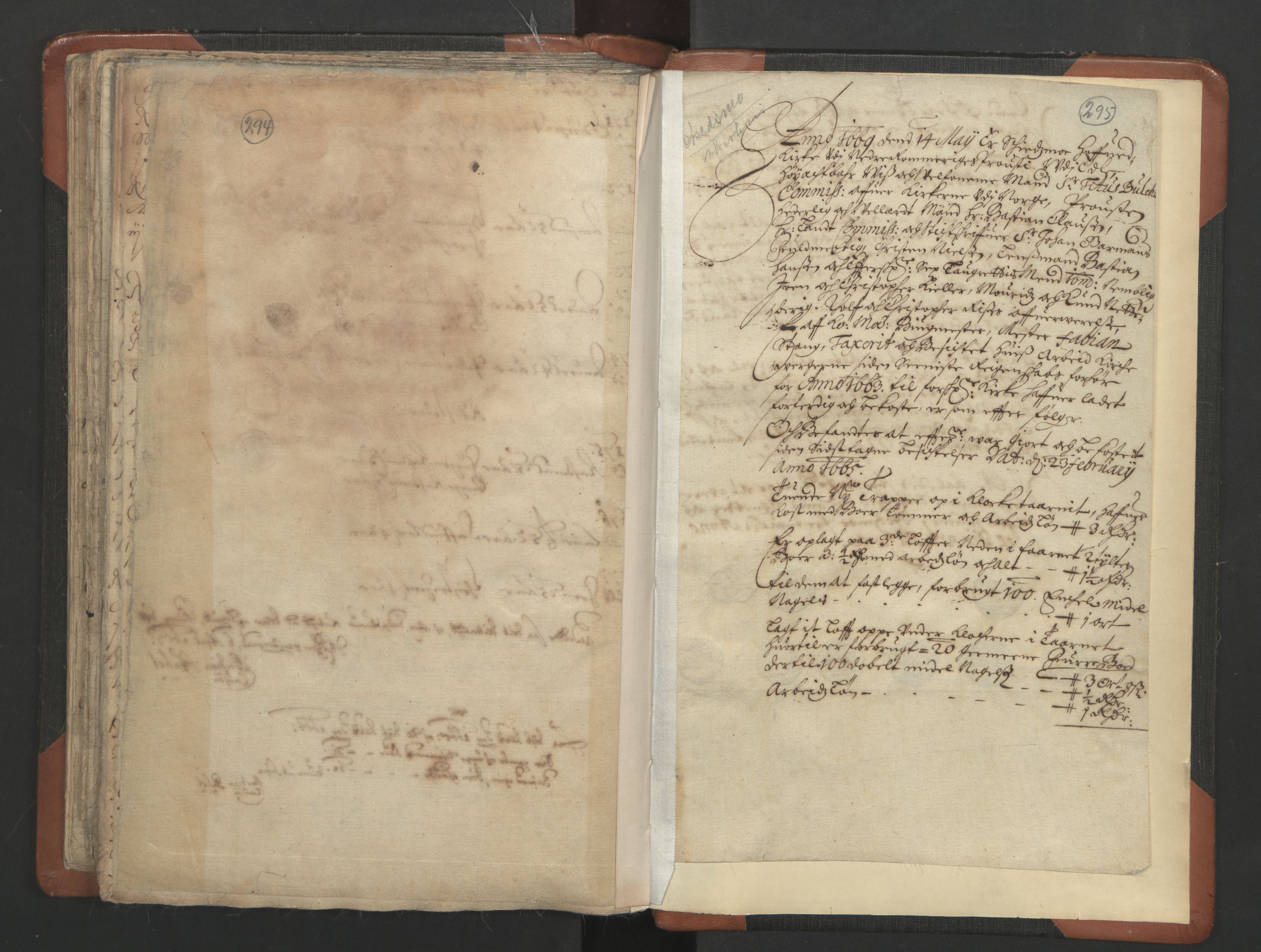 RA, Sogneprestenes manntall 1664-1666, nr. 3: Nedre Romerike prosti, 1664-1666, s. 294-295