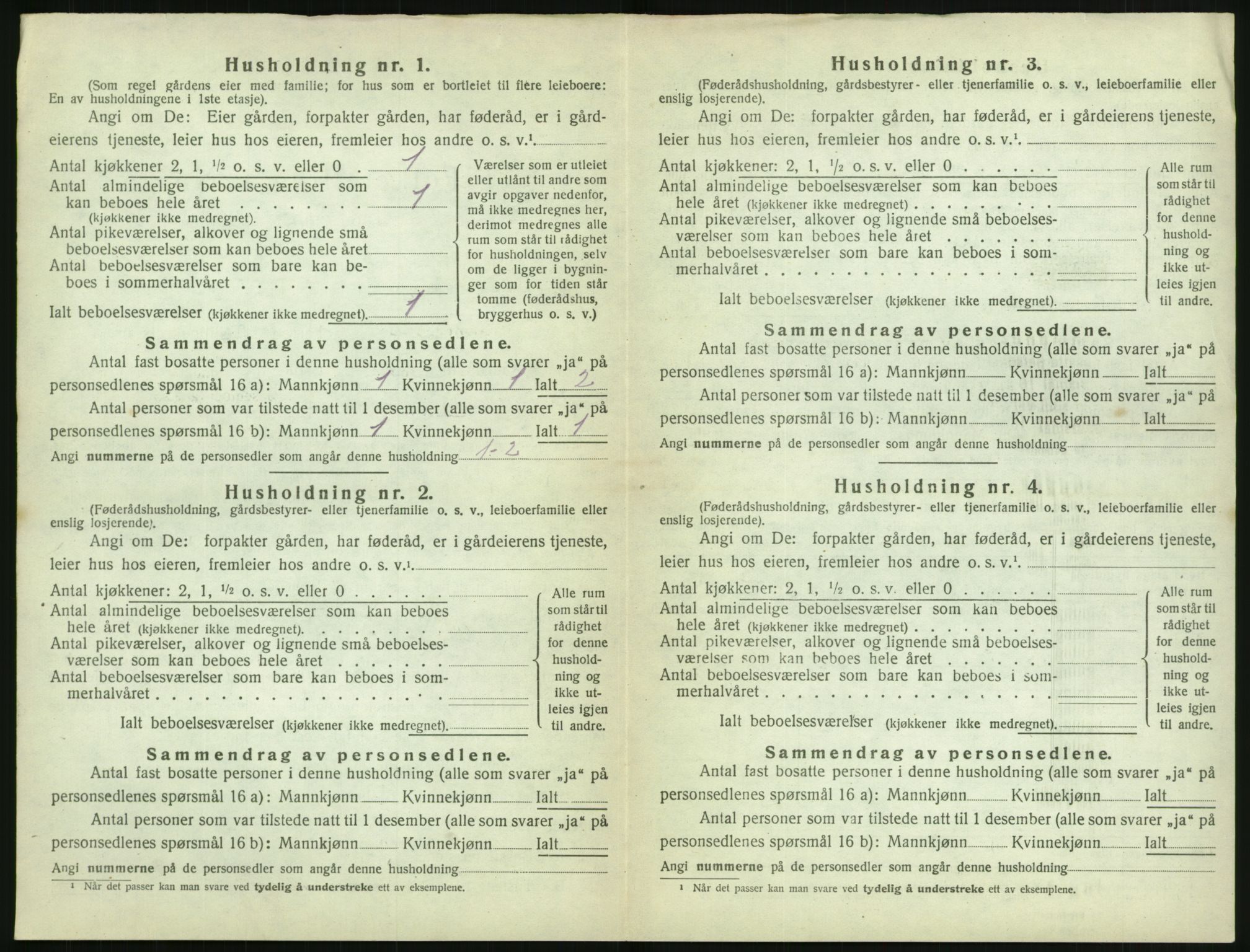 SAK, Folketelling 1920 for 0912 Vegårshei herred, 1920, s. 363