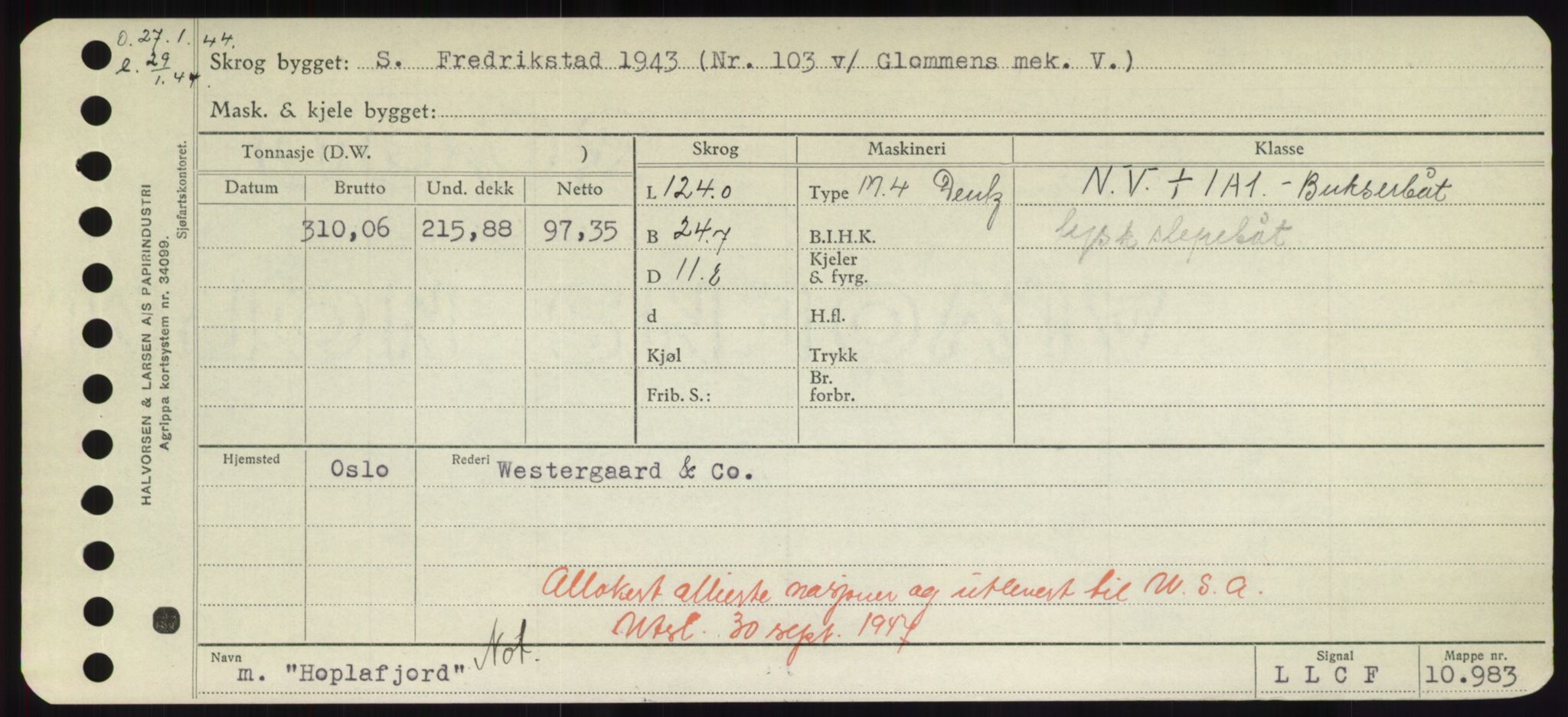 Sjøfartsdirektoratet med forløpere, Skipsmålingen, AV/RA-S-1627/H/Hd/L0017: Fartøy, Holi-Hå, s. 61