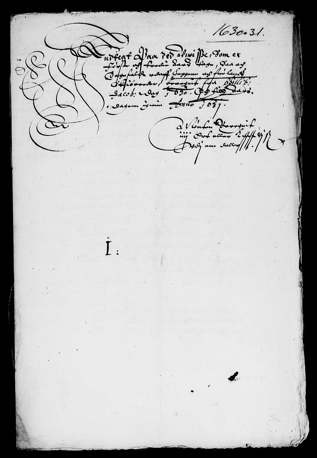 Rentekammeret inntil 1814, Reviderte regnskaper, Lensregnskaper, AV/RA-EA-5023/R/Rb/Rba/L0100: Akershus len, 1630-1631