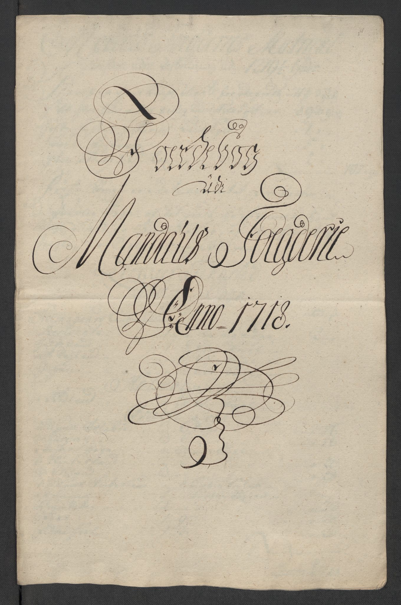 Rentekammeret inntil 1814, Reviderte regnskaper, Fogderegnskap, AV/RA-EA-4092/R43/L2563: Fogderegnskap Lista og Mandal, 1718, s. 47