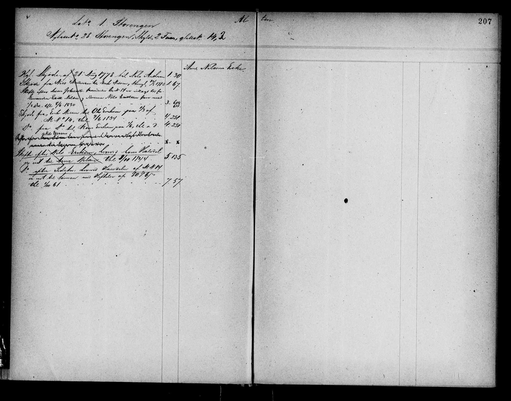 Alta fogderi/sorenskriveri, AV/SATØ-SATØ-5/1/K/Kb/Kba/L0007pantereg: Panteregister nr. 7, 1776, s. 207