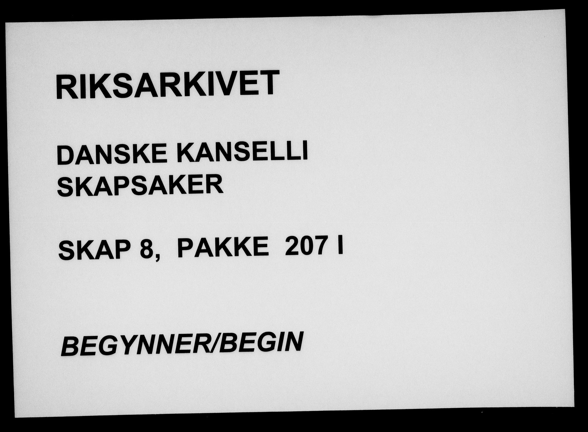 Danske Kanselli, Skapsaker, RA/EA-4061/F/L0021: Skap 8, pakke 198-209, 1720-1734, s. 348