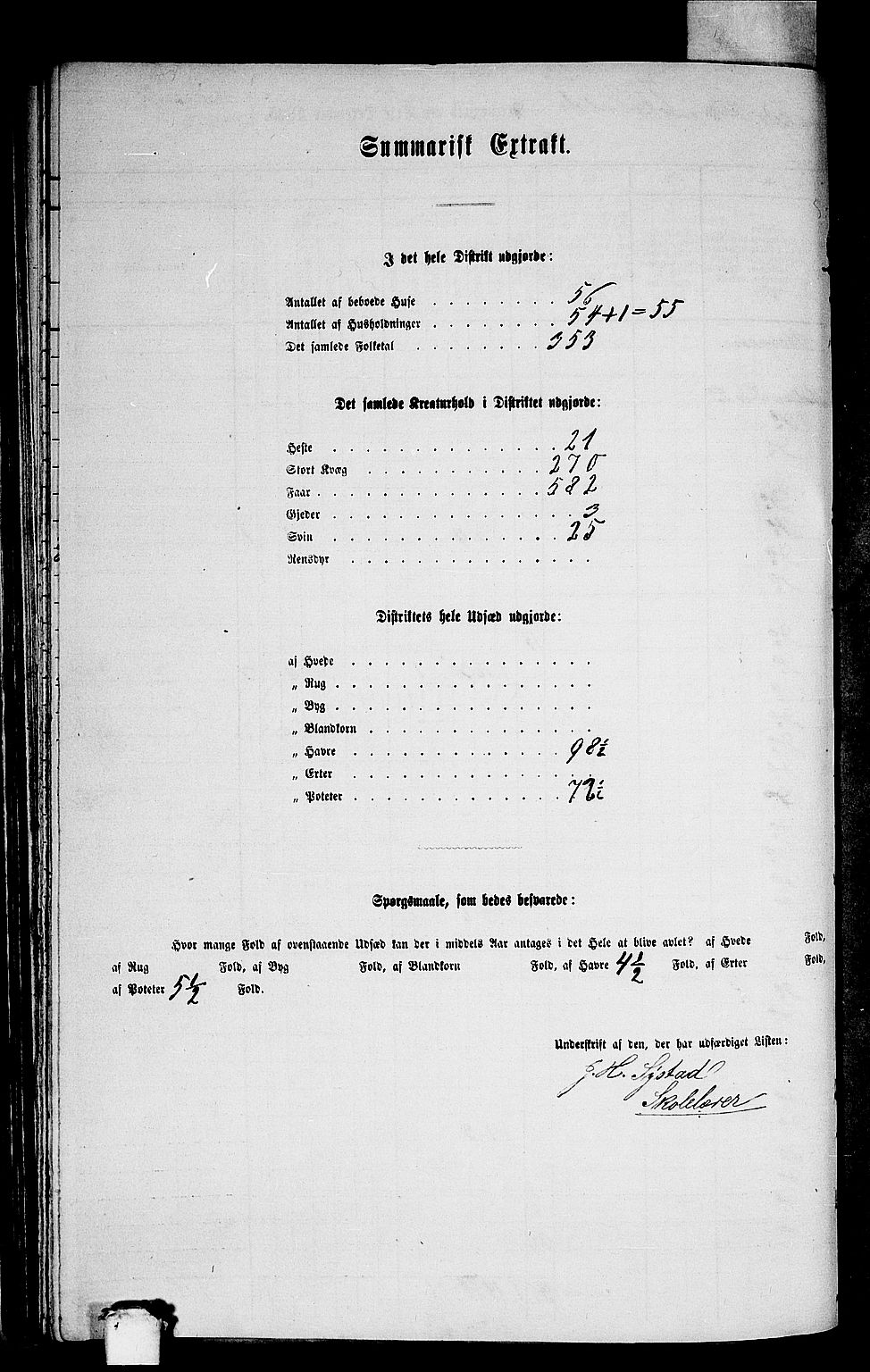 RA, Folketelling 1865 for 1428P Askvoll prestegjeld, 1865, s. 85