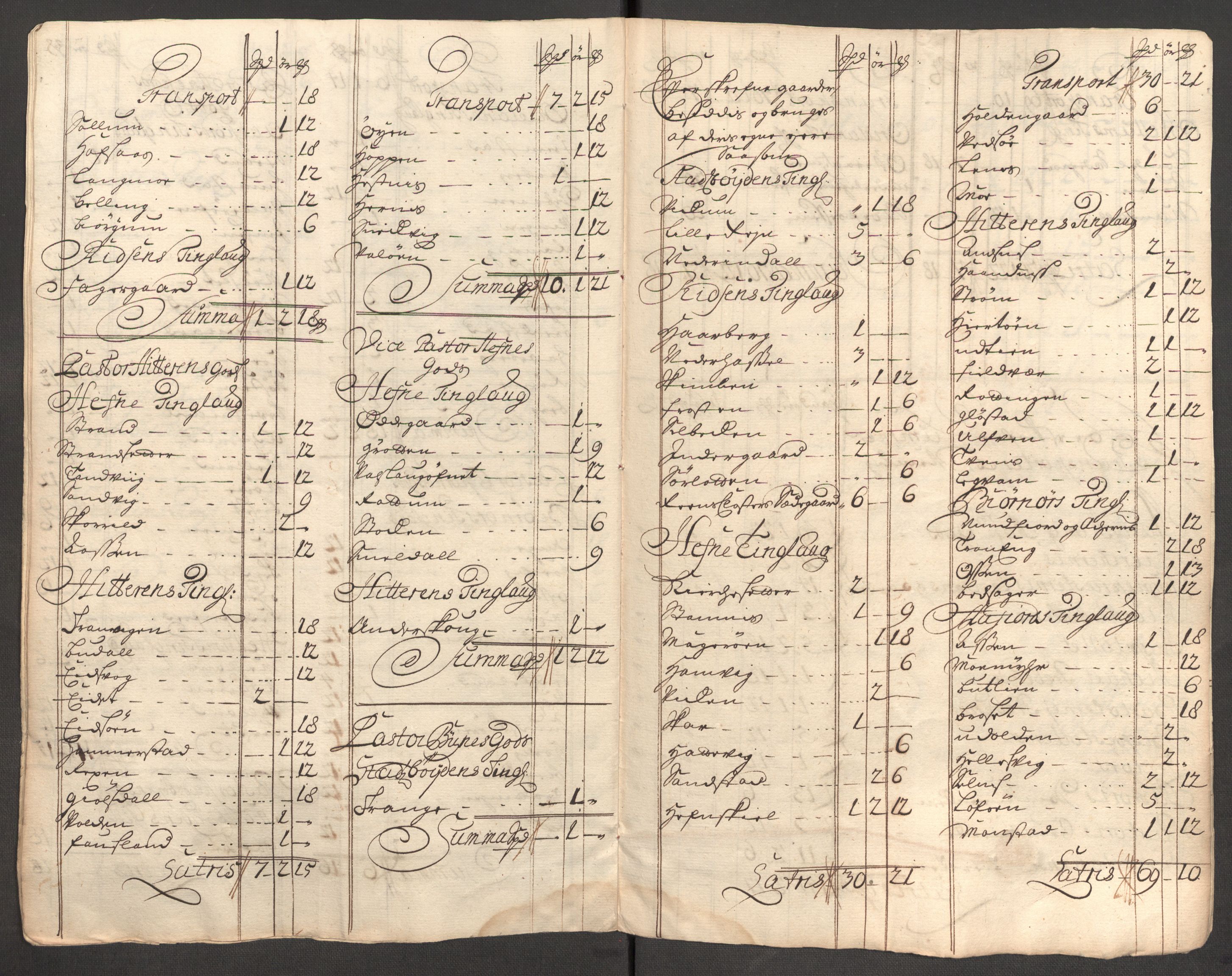 Rentekammeret inntil 1814, Reviderte regnskaper, Fogderegnskap, RA/EA-4092/R57/L3857: Fogderegnskap Fosen, 1706-1707, s. 443