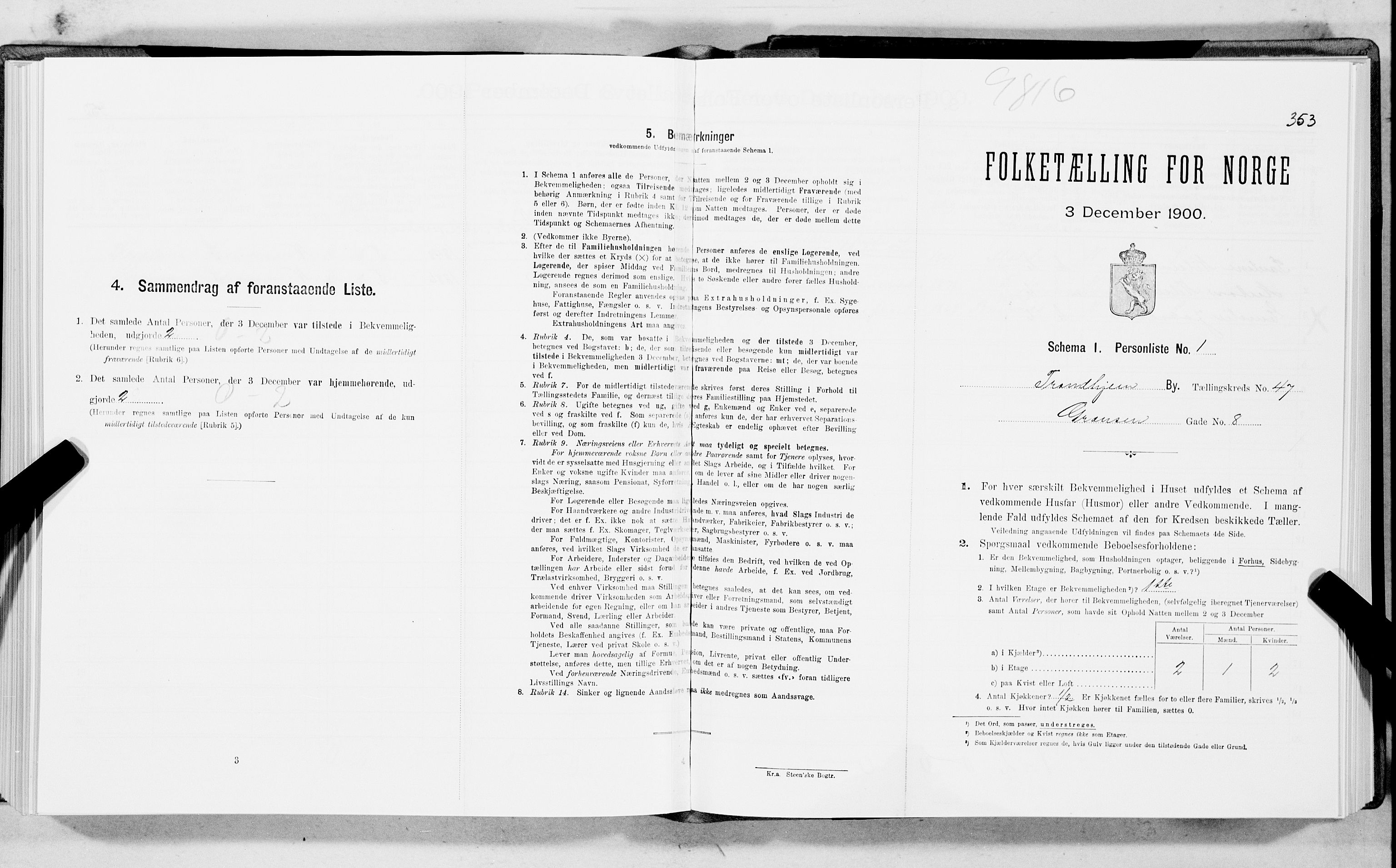 SAT, Folketelling 1900 for 1601 Trondheim kjøpstad, 1900, s. 7656