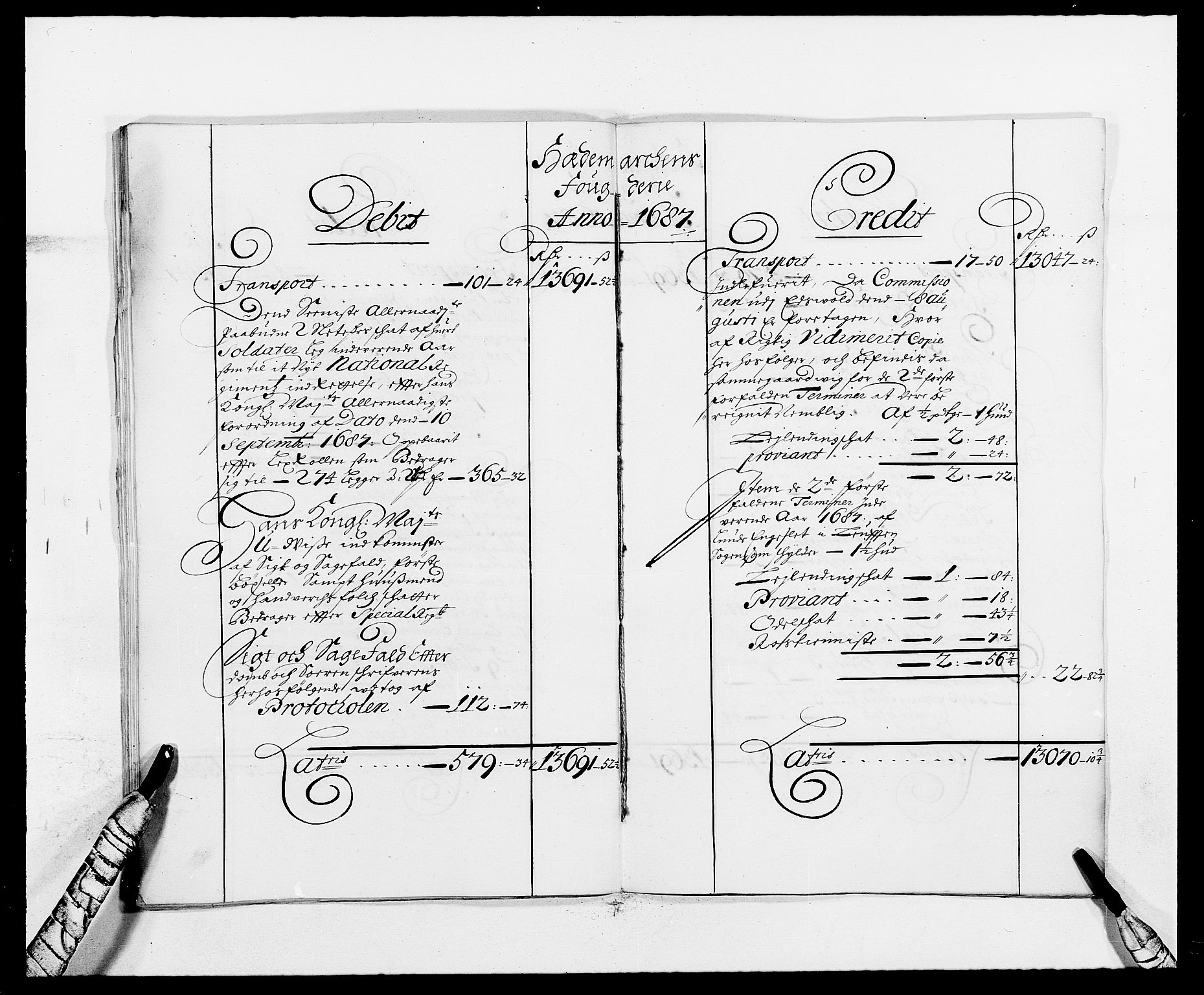 Rentekammeret inntil 1814, Reviderte regnskaper, Fogderegnskap, AV/RA-EA-4092/R16/L1028: Fogderegnskap Hedmark, 1687, s. 13