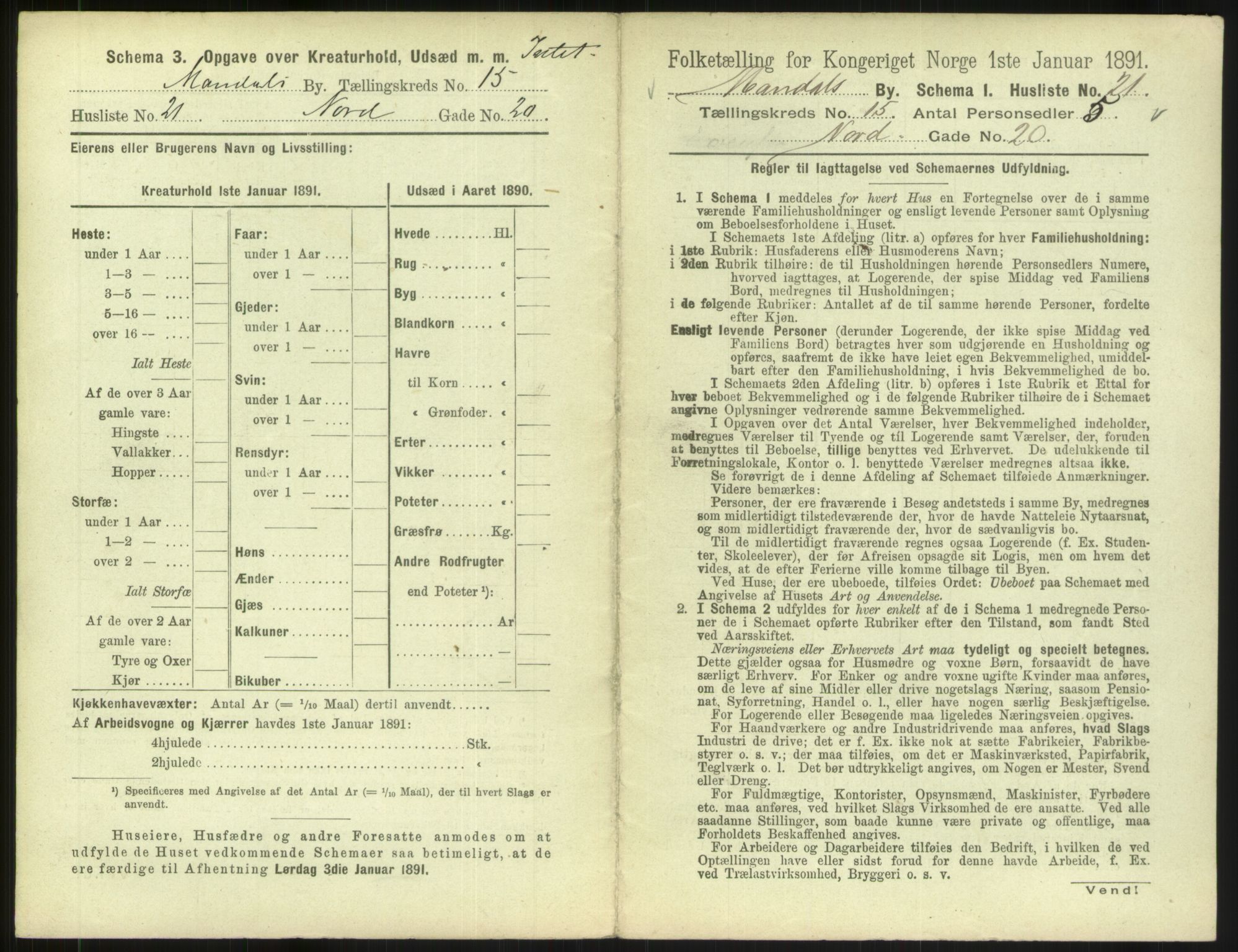 RA, Folketelling 1891 for 1002 Mandal ladested, 1891, s. 729