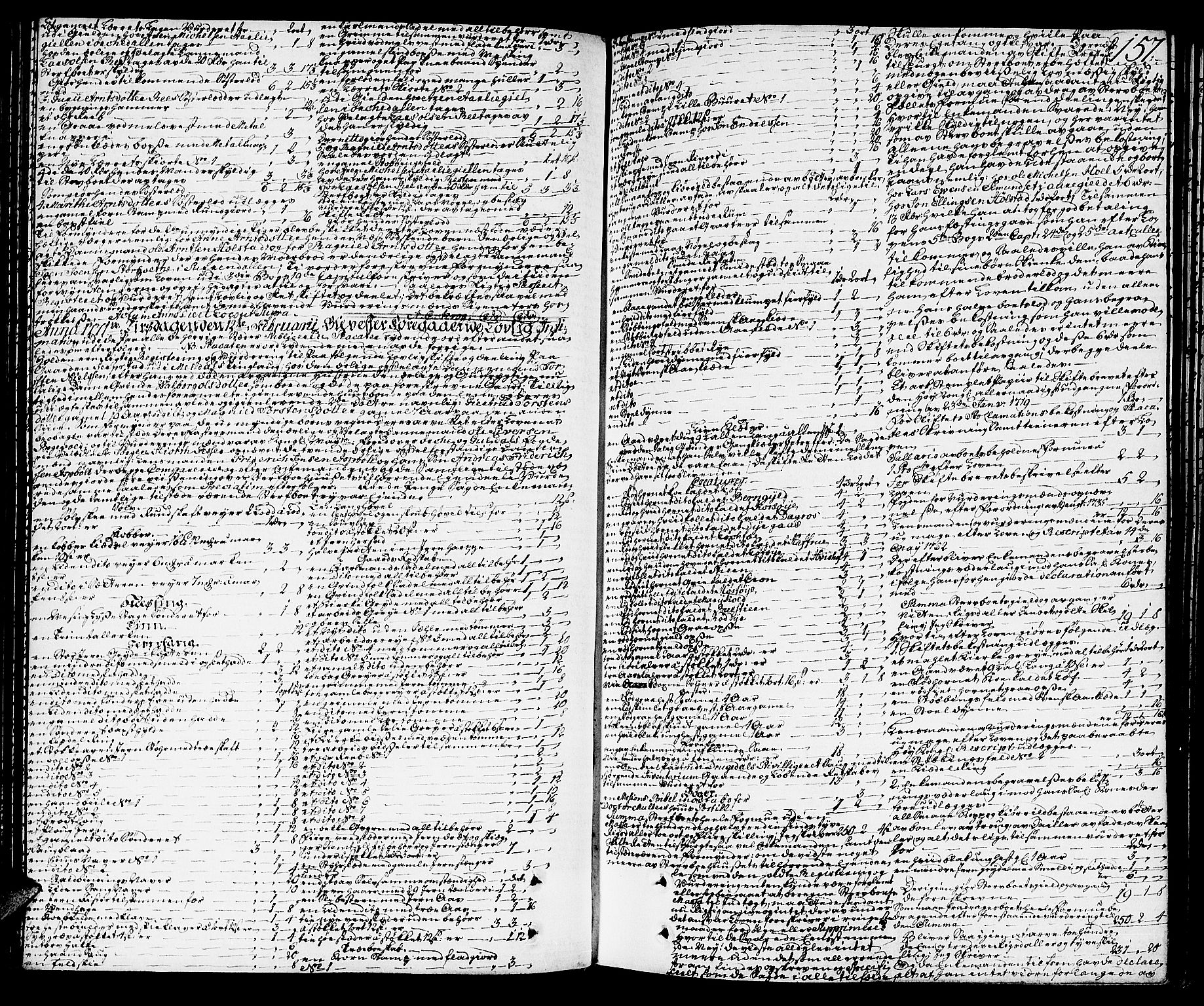 Orkdal sorenskriveri, SAT/A-4169/1/3/3Aa/L0007: Skifteprotokoller, 1767-1782, s. 156b-157a
