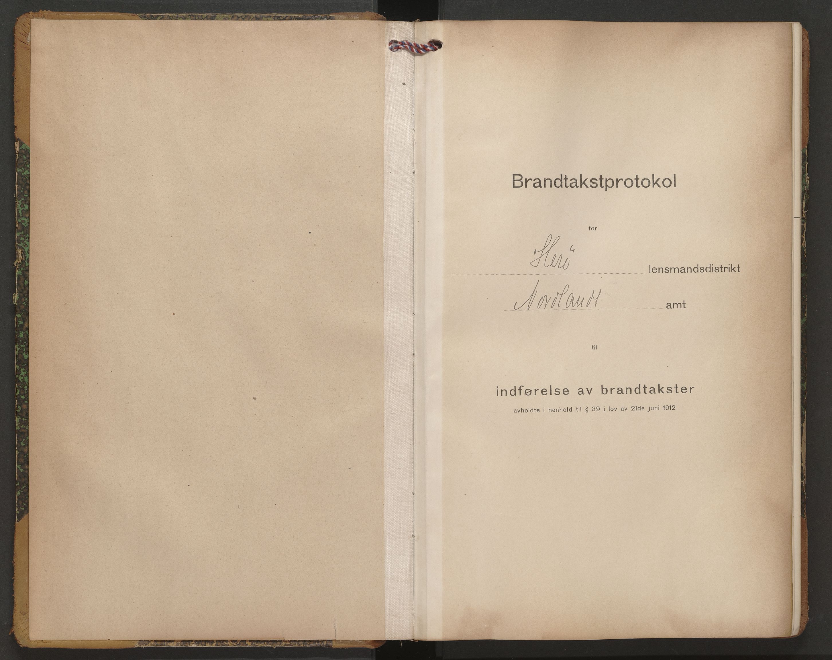 Norges Brannkasse Herøy, SAT/A-5570/Fb/L0006: Branntakstprotokoll - skjema, 1916-1917
