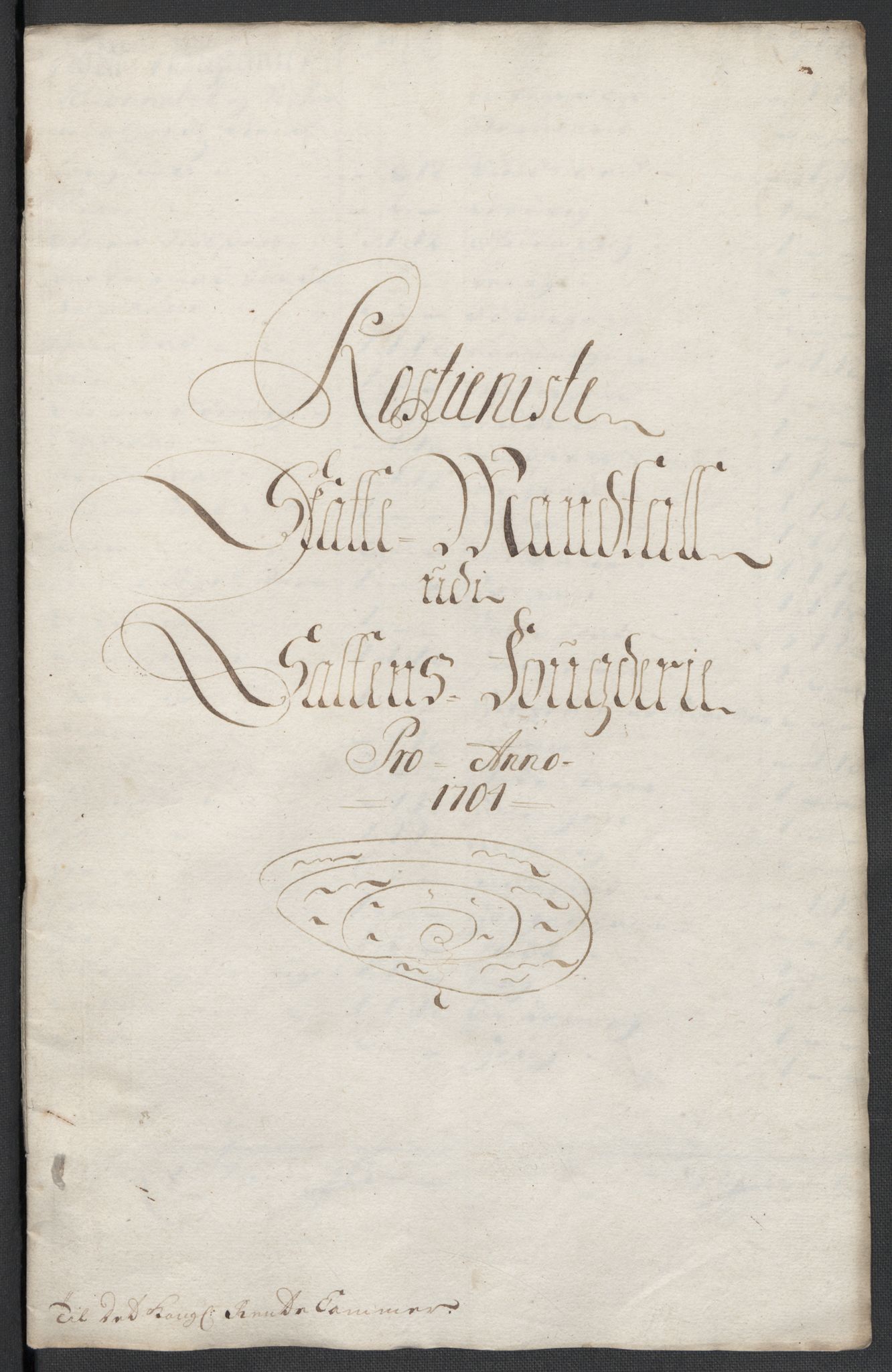 Rentekammeret inntil 1814, Reviderte regnskaper, Fogderegnskap, RA/EA-4092/R66/L4580: Fogderegnskap Salten, 1701-1706, s. 283