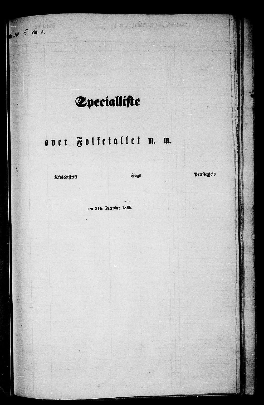 RA, Folketelling 1865 for 1437P Kinn prestegjeld, 1865, s. 111