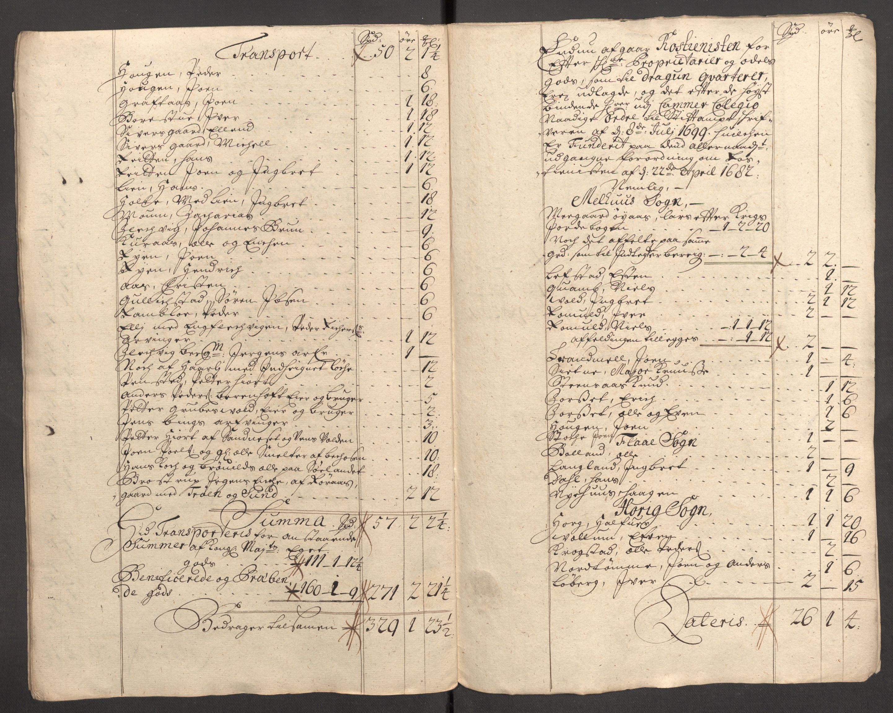 Rentekammeret inntil 1814, Reviderte regnskaper, Fogderegnskap, AV/RA-EA-4092/R60/L3957: Fogderegnskap Orkdal og Gauldal, 1707, s. 399