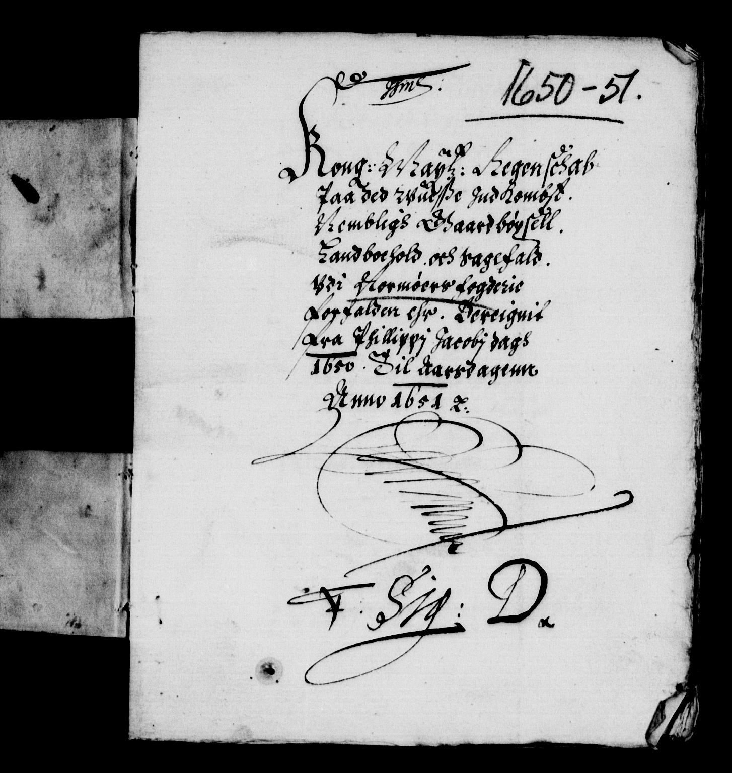 Rentekammeret inntil 1814, Reviderte regnskaper, Lensregnskaper, AV/RA-EA-5023/R/Rb/Rbw/L0098: Trondheim len, 1649-1651