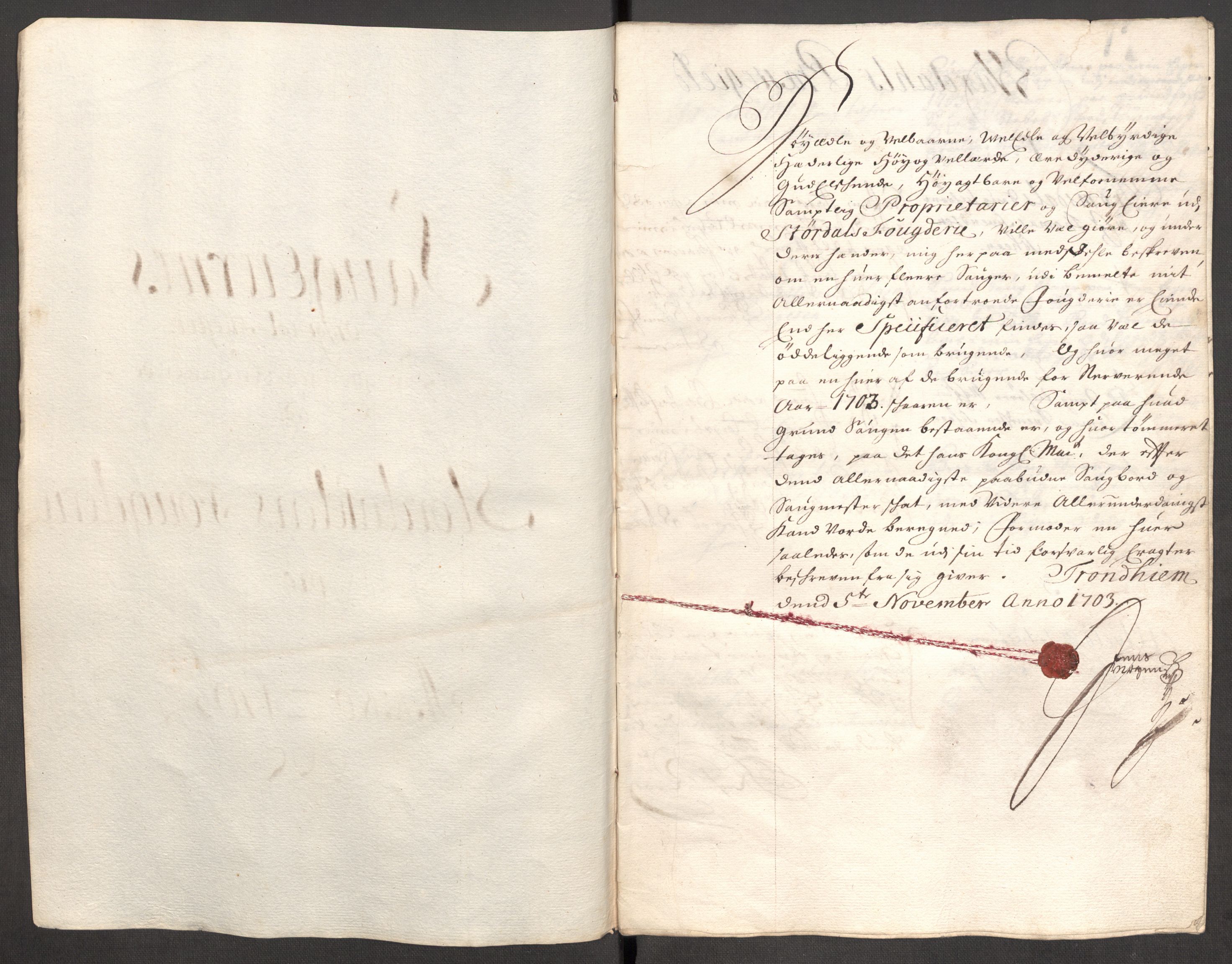 Rentekammeret inntil 1814, Reviderte regnskaper, Fogderegnskap, RA/EA-4092/R62/L4194: Fogderegnskap Stjørdal og Verdal, 1703, s. 157