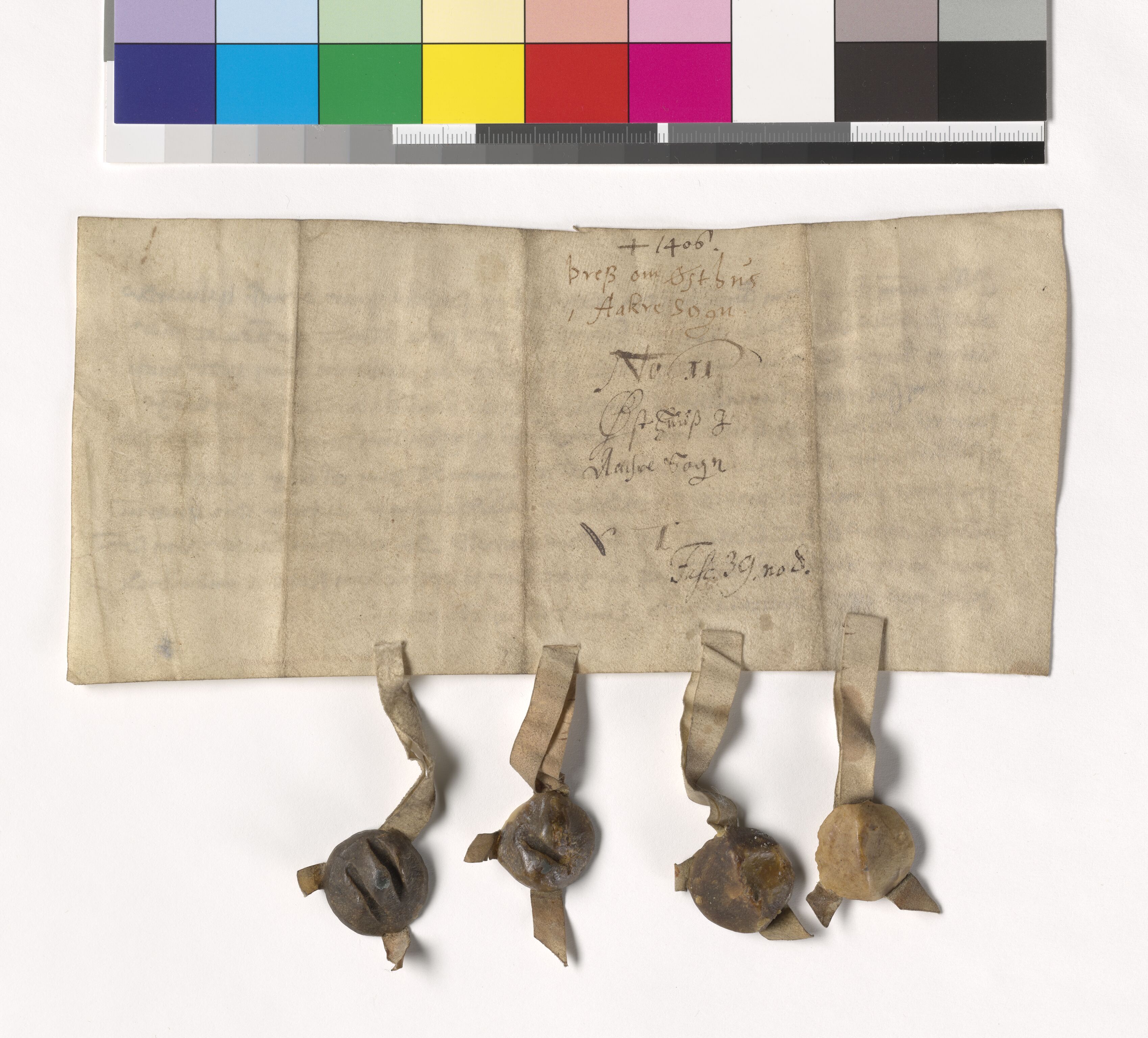 Riksarkivets diplomsamling, AV/RA-EA-5965/F05/L0121: NRA AM fasc. 39 nr. 8-12, 1406-1410, s. 3
