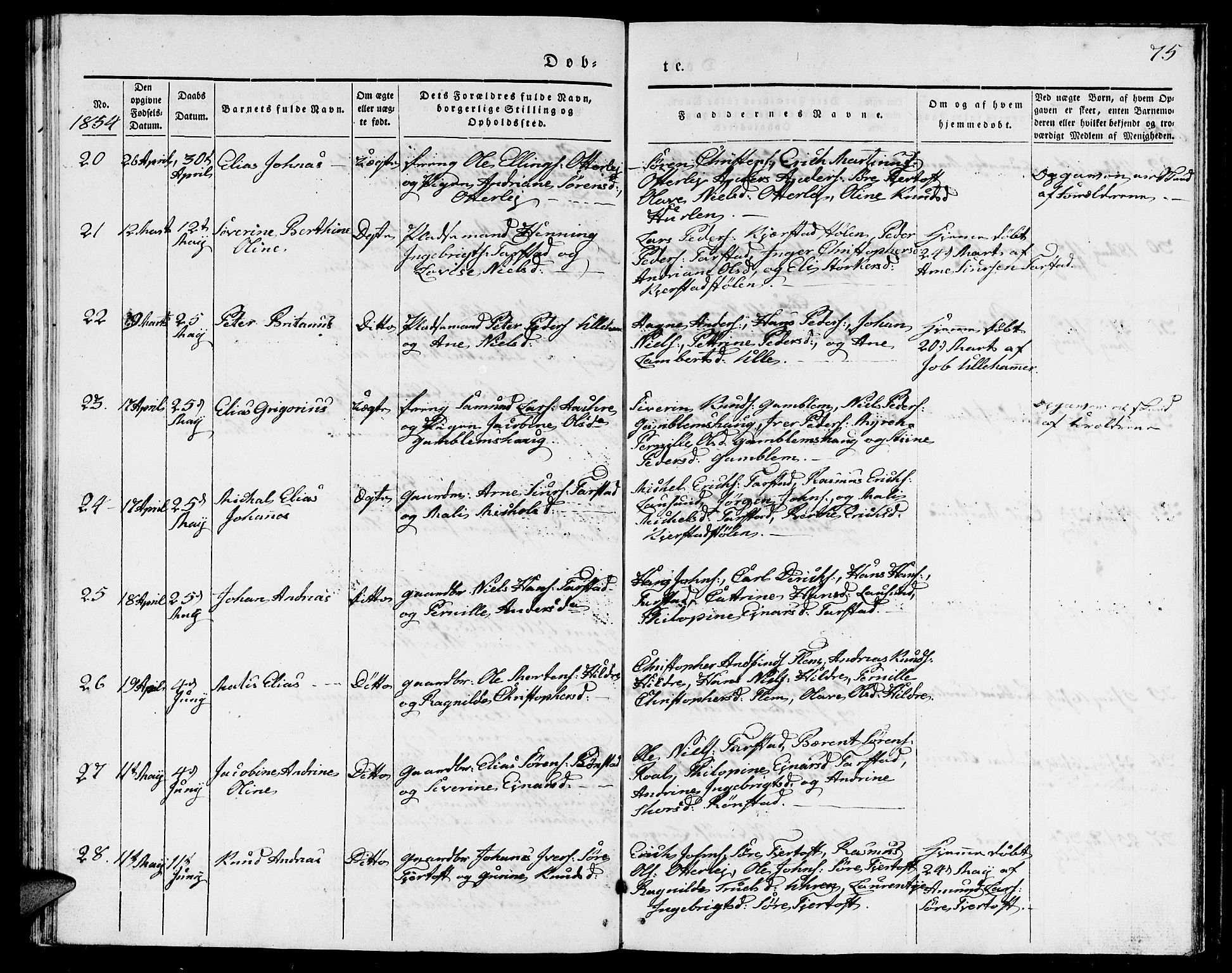 Ministerialprotokoller, klokkerbøker og fødselsregistre - Møre og Romsdal, AV/SAT-A-1454/536/L0507: Klokkerbok nr. 536C02, 1839-1859, s. 75