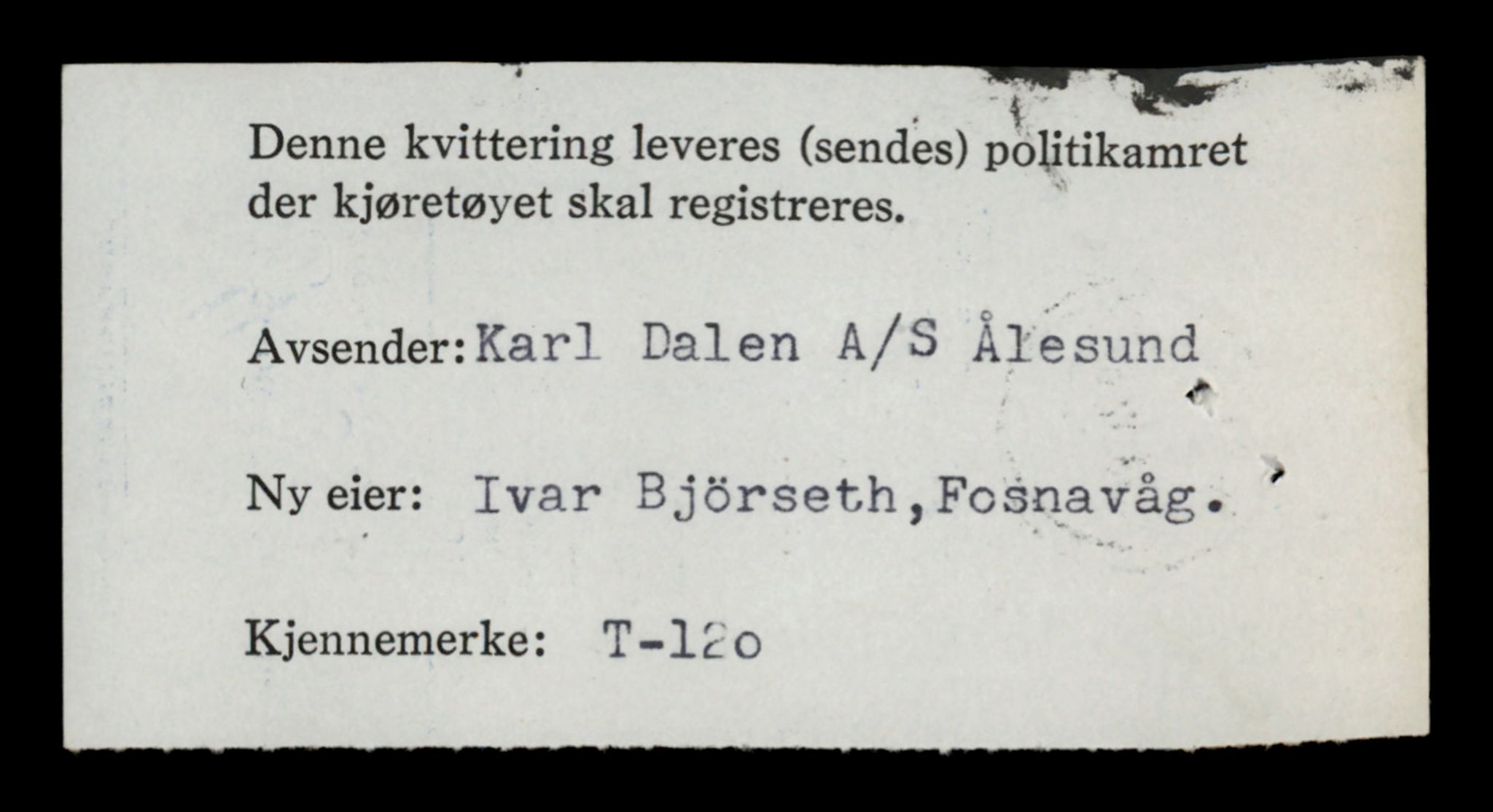 Møre og Romsdal vegkontor - Ålesund trafikkstasjon, AV/SAT-A-4099/F/Fe/L0001: Registreringskort for kjøretøy T 3 - T 127, 1927-1998, s. 2565