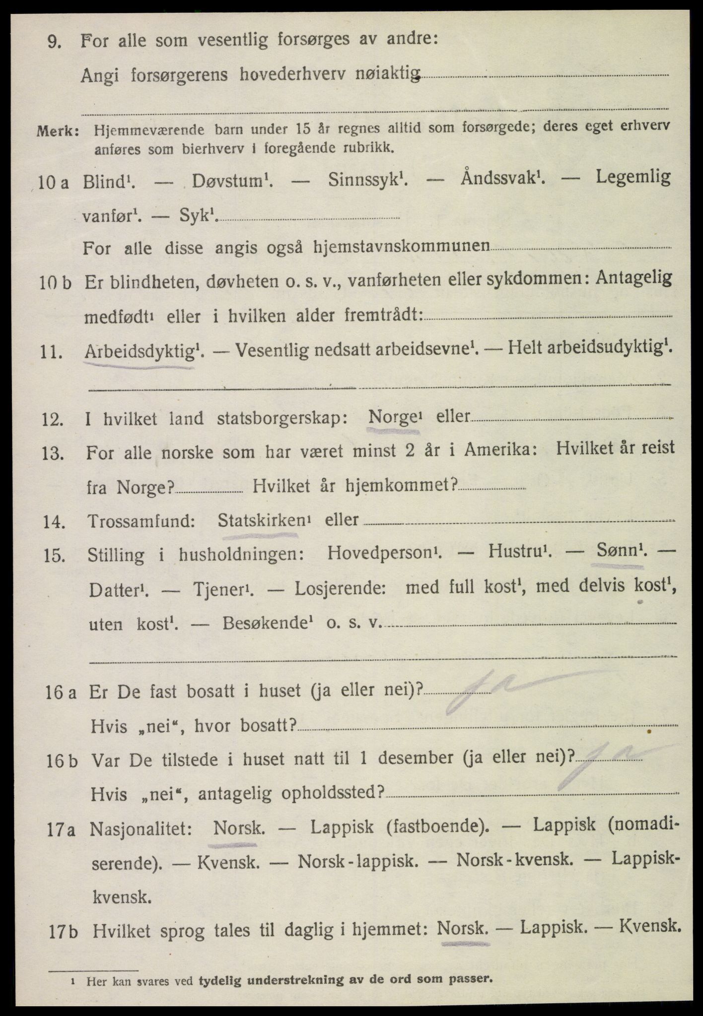 SAT, Folketelling 1920 for 1721 Verdal herred, 1920, s. 6852