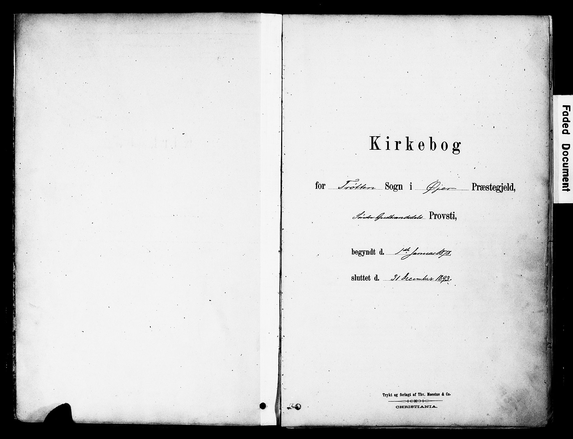 Øyer prestekontor, SAH/PREST-084/H/Ha/Haa/L0009: Ministerialbok nr. 9, 1878-1893