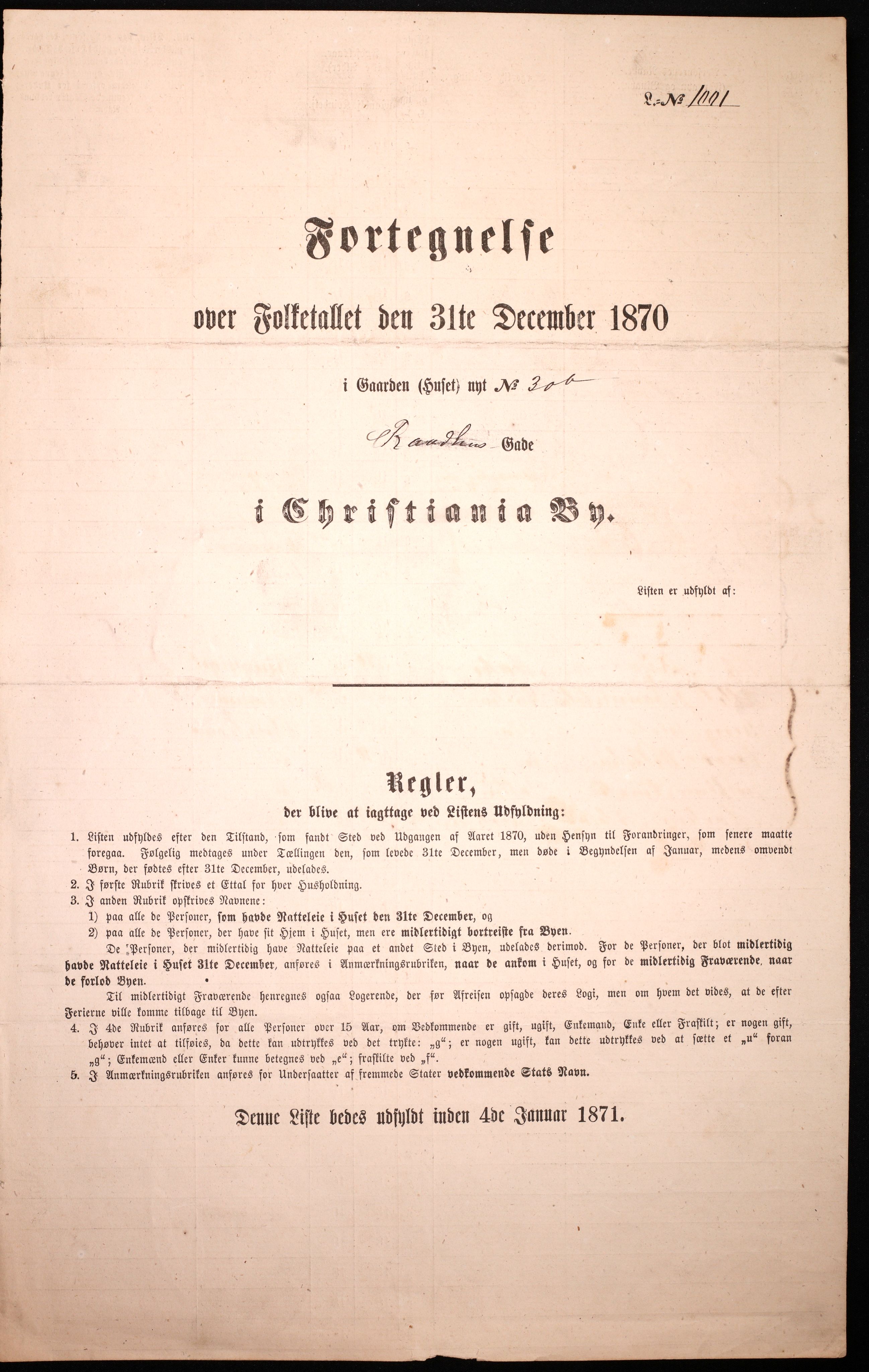 RA, Folketelling 1870 for 0301 Kristiania kjøpstad, 1870, s. 3128