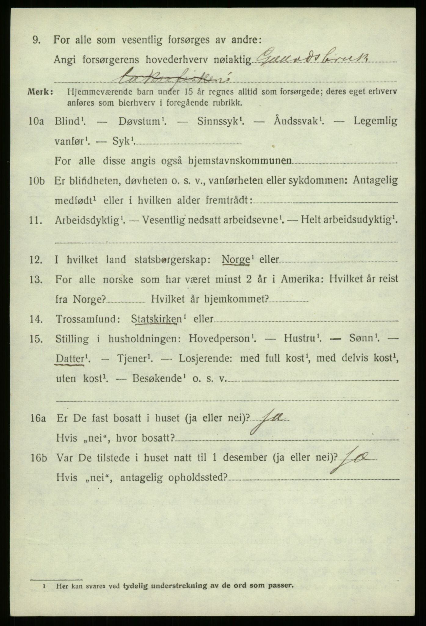 SAB, Folketelling 1920 for 1441 Selje herred, 1920, s. 8492