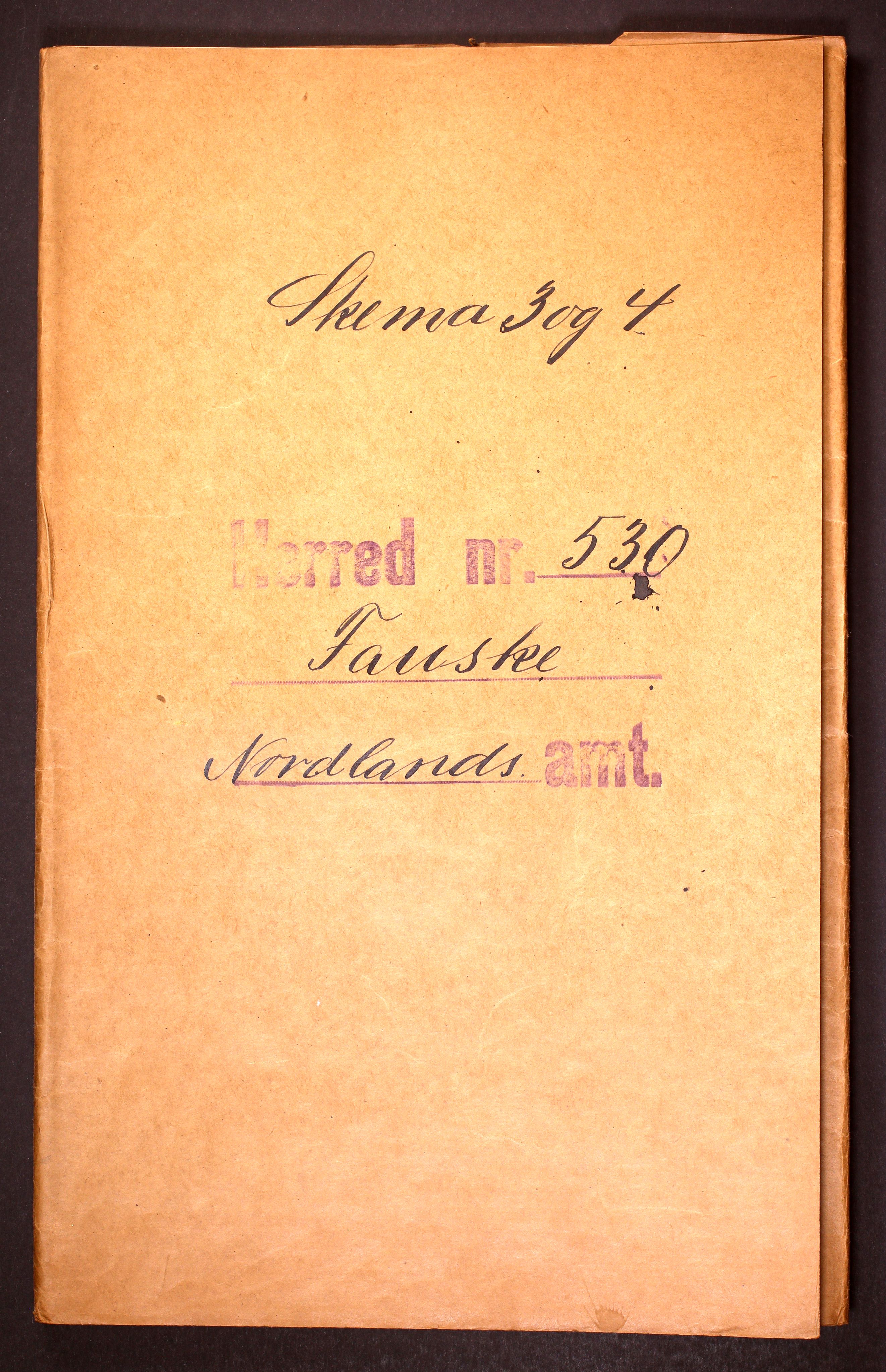 RA, Folketelling 1910 for 1841 Fauske herred, 1910, s. 1