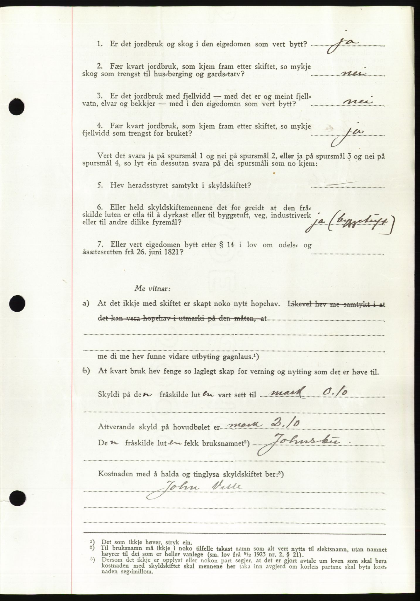 Søre Sunnmøre sorenskriveri, AV/SAT-A-4122/1/2/2C/L0076: Pantebok nr. 2A, 1943-1944, Dagboknr: 630/1944