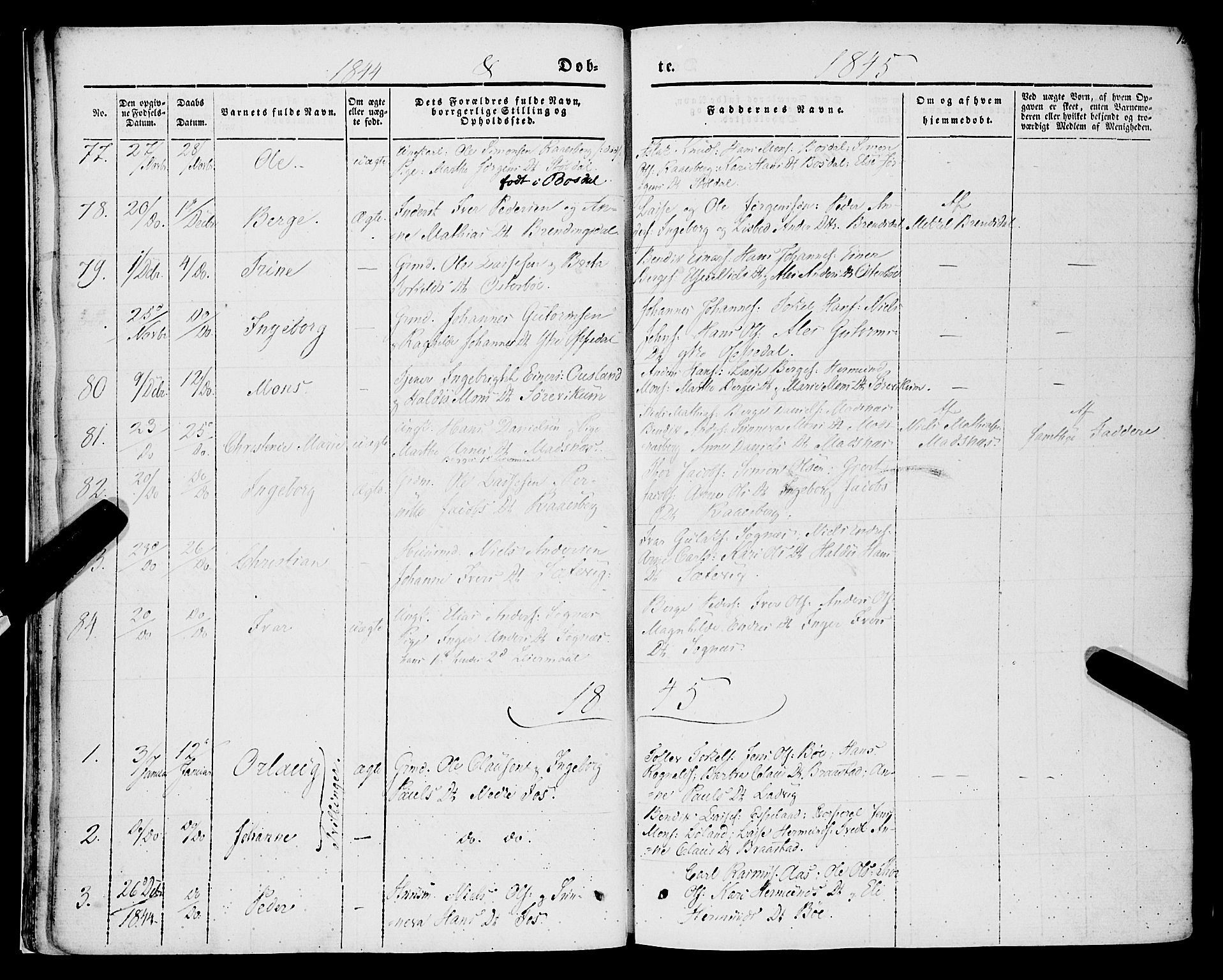Lavik sokneprestembete, AV/SAB-A-80901: Ministerialbok nr. A 3, 1843-1863, s. 15