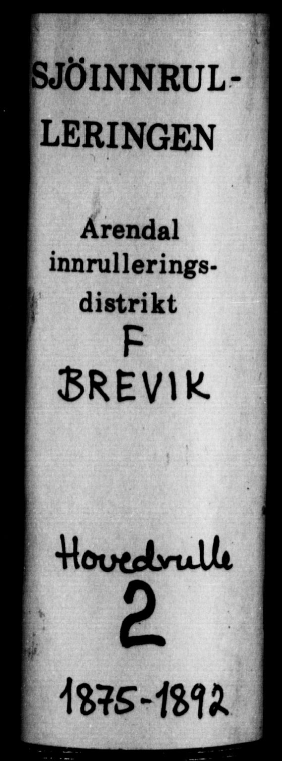 Brevik innrulleringskontor, SAKO/A-833/F/Fb/L0002: Hovedrulle, 1875-1892, s. 1