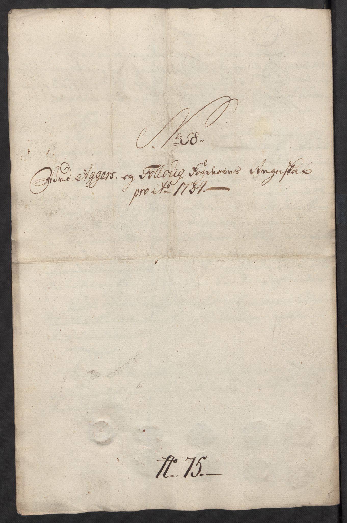 Rentekammeret inntil 1814, Reviderte regnskaper, Fogderegnskap, AV/RA-EA-4092/R10/L0473: Fogderegnskap Aker og Follo, 1734, s. 238