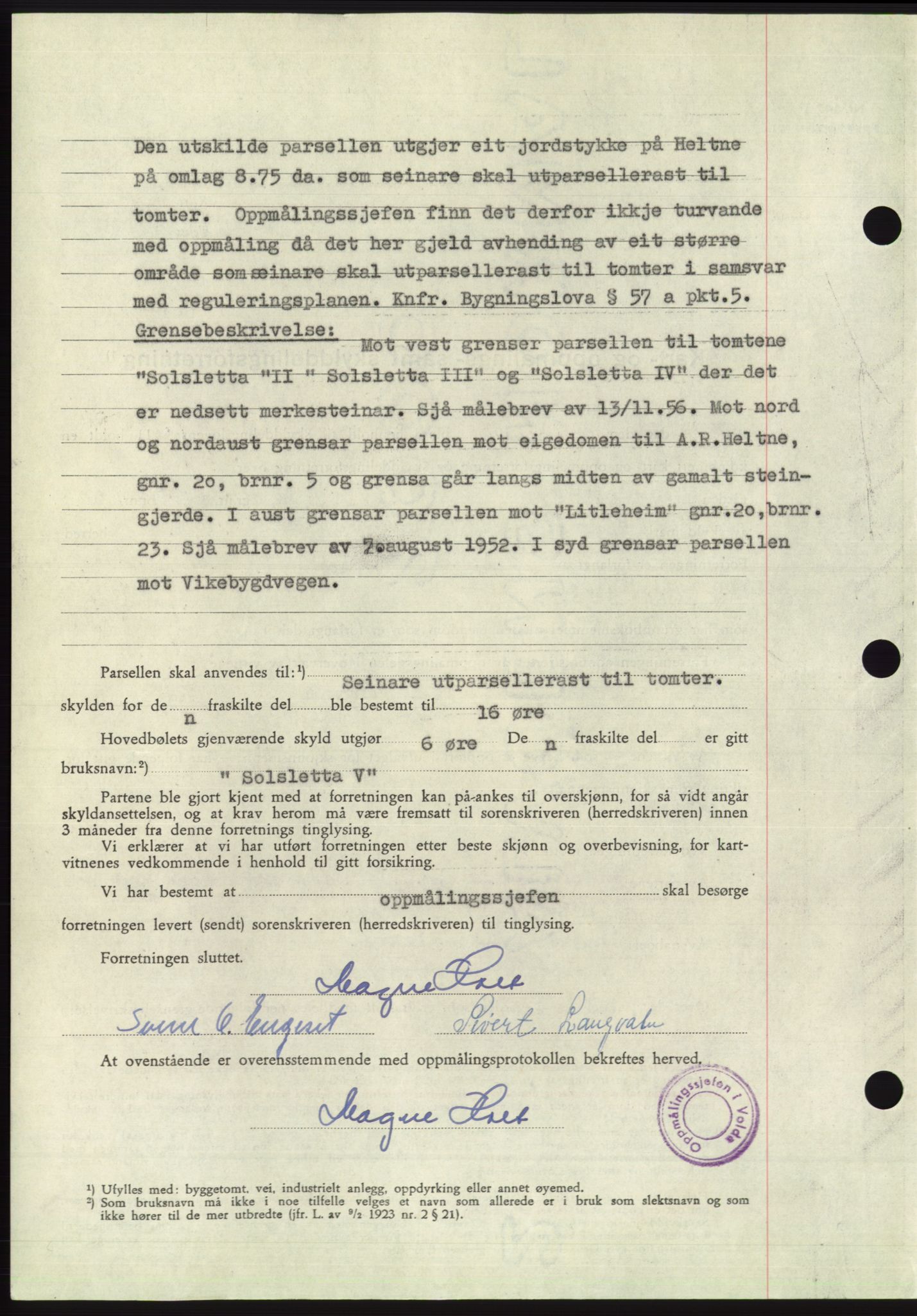 Søre Sunnmøre sorenskriveri, AV/SAT-A-4122/1/2/2C/L0108: Pantebok nr. 34A, 1957-1958, Dagboknr: 65/1958