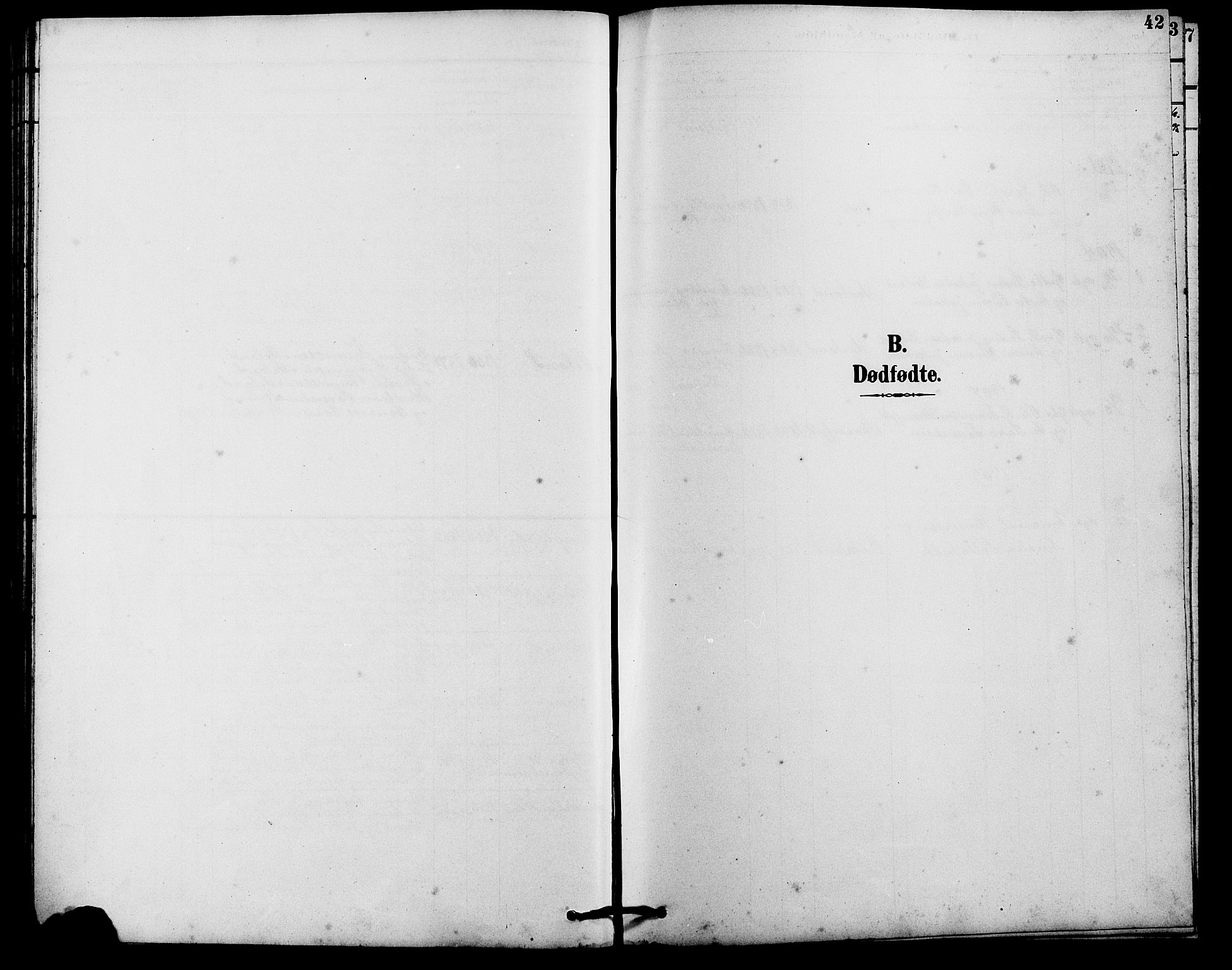 Kvinesdal sokneprestkontor, SAK/1111-0026/F/Fb/Fba/L0004: Klokkerbok nr. B 4, 1894-1909, s. 42