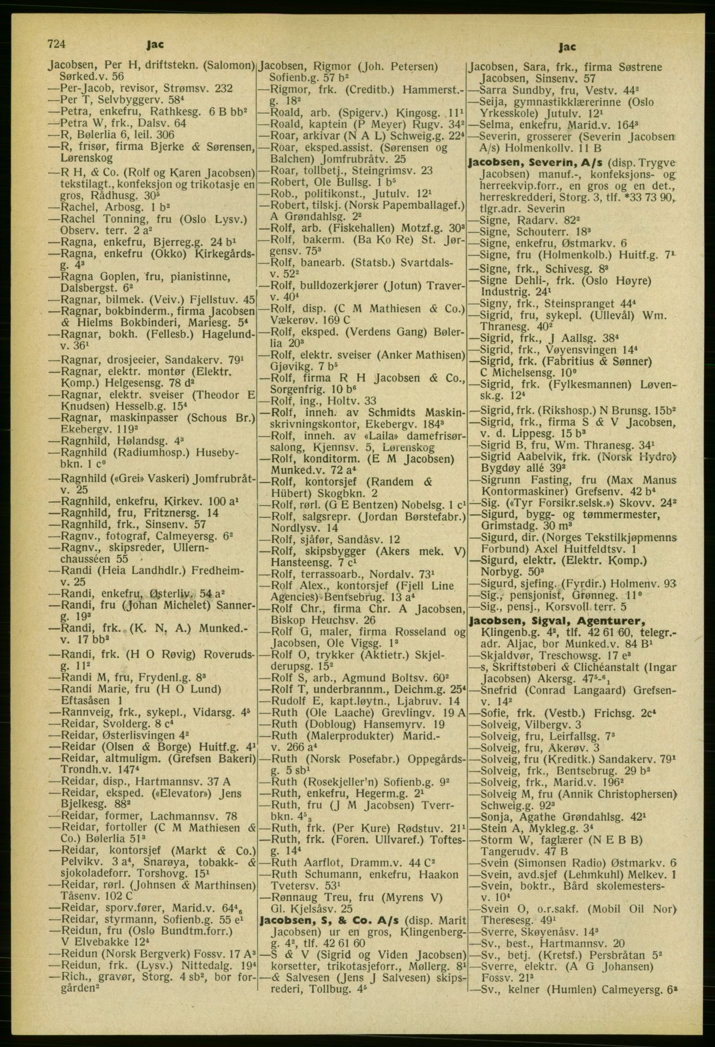 Kristiania/Oslo adressebok, PUBL/-, 1959-1960, s. 724