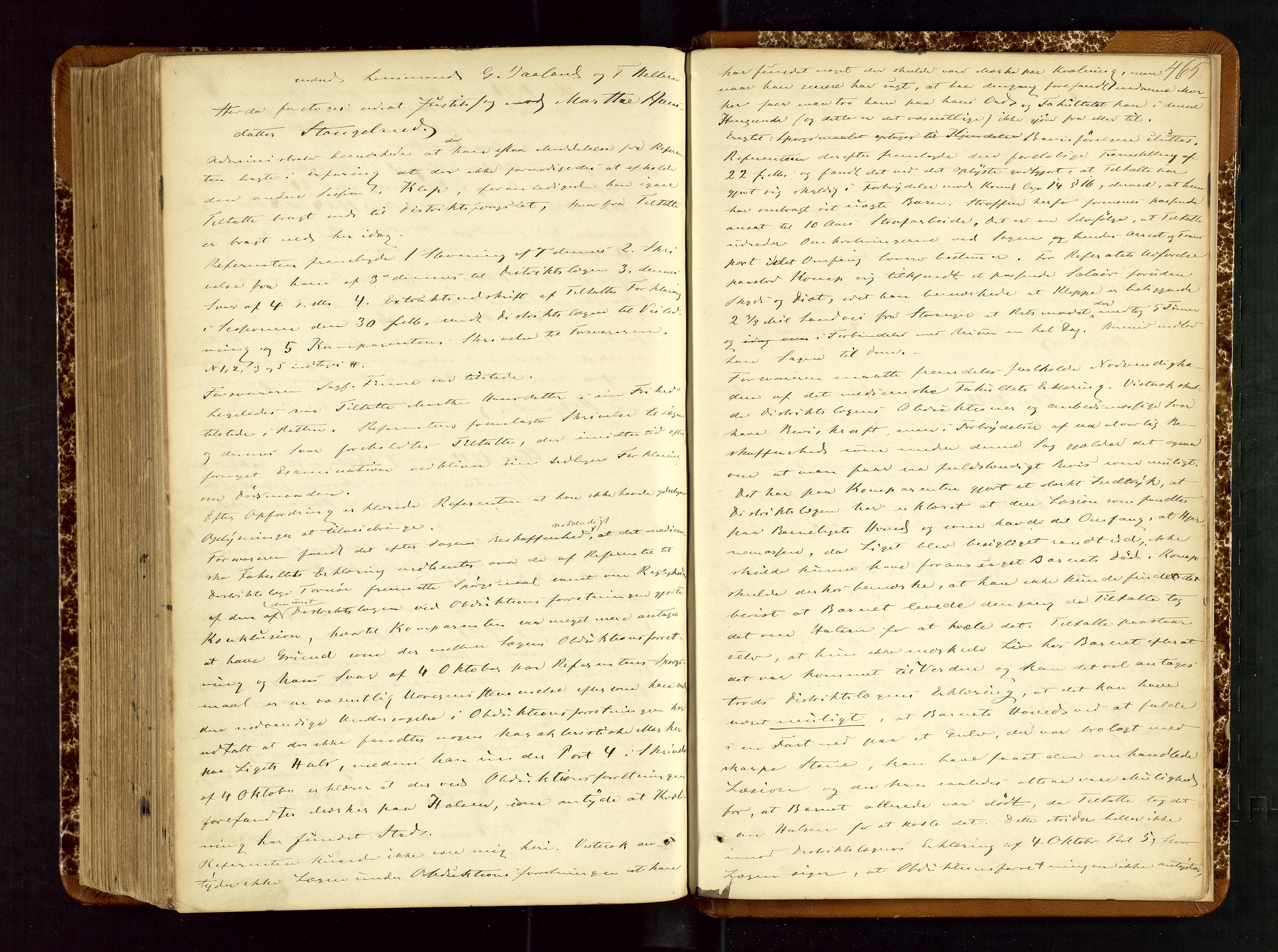 Jæren sorenskriveri, AV/SAST-A-100310/01/3/30/30BB/L0002: Ekstrarettsprotokoll 10, 1862-1872, s. 464b-465a