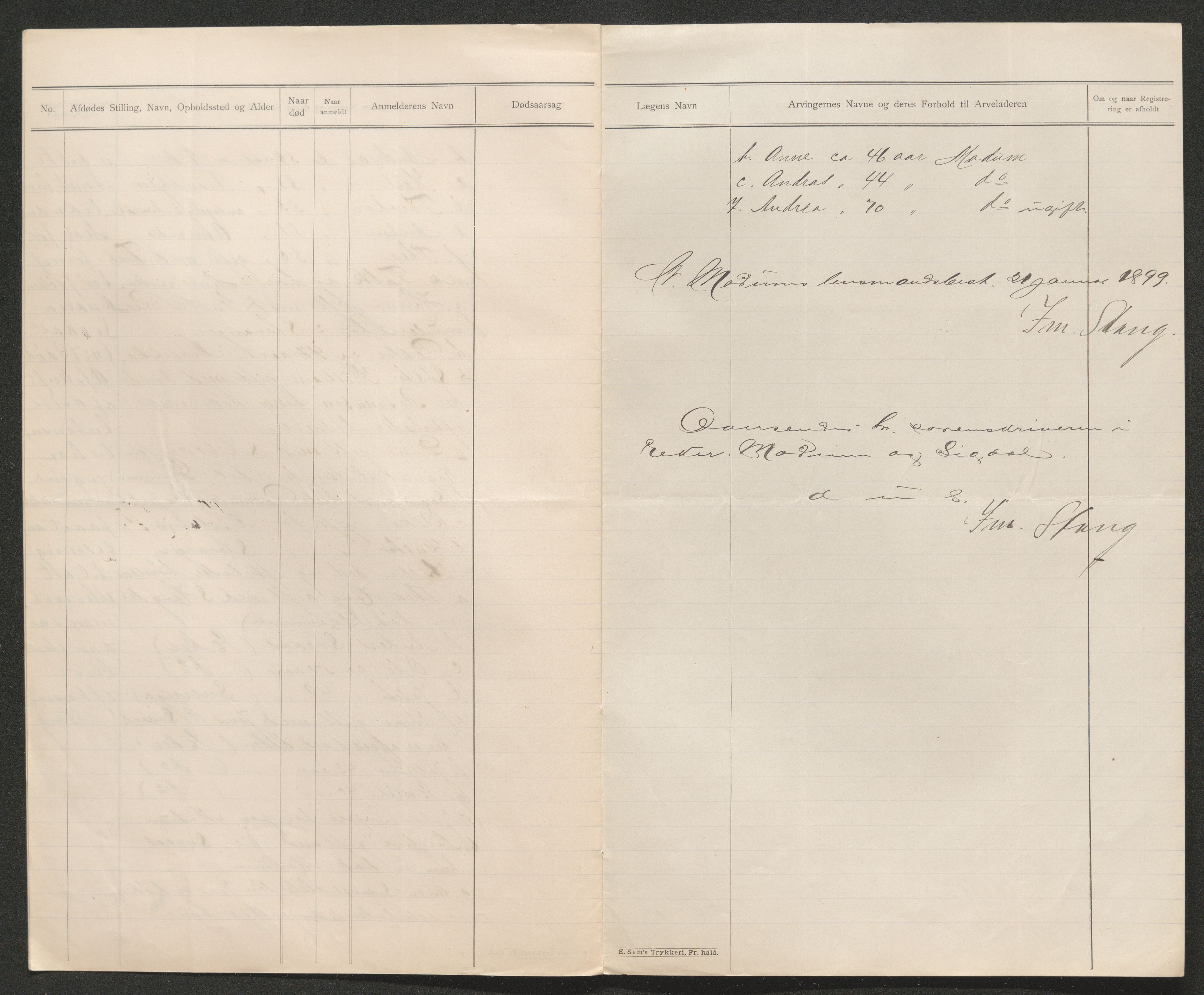 Eiker, Modum og Sigdal sorenskriveri, SAKO/A-123/H/Ha/Hab/L0026: Dødsfallsmeldinger, 1899, s. 336