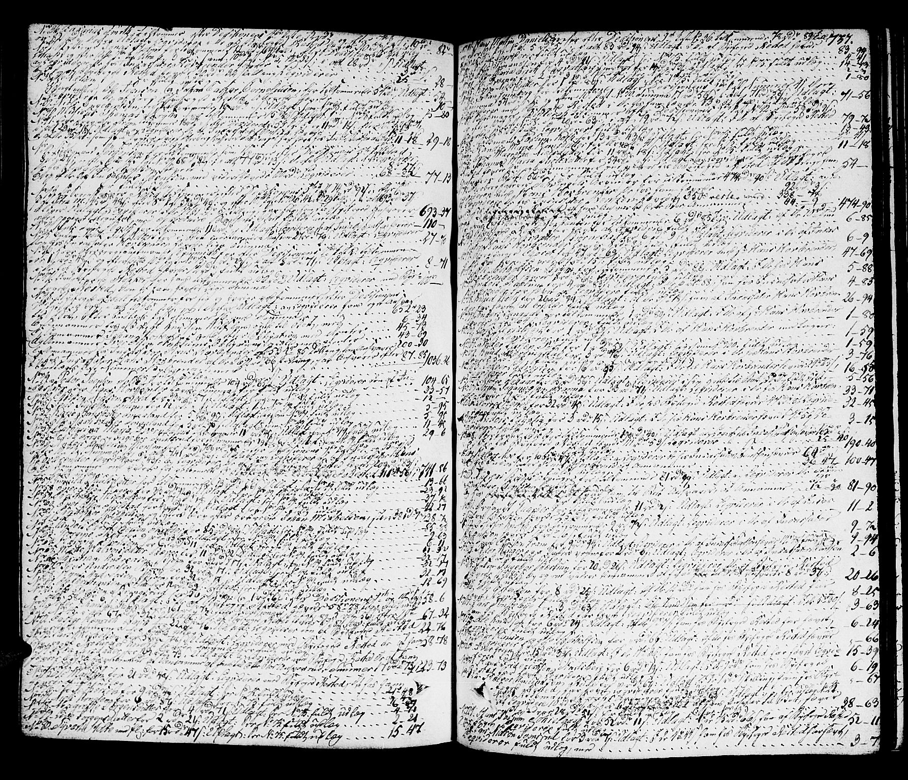 Kongsberg byfogd, SAKO/A-84/H/Hd/L0001A: Skifteutlodningsprotokoll, 1801-1813, s. 736b-737a