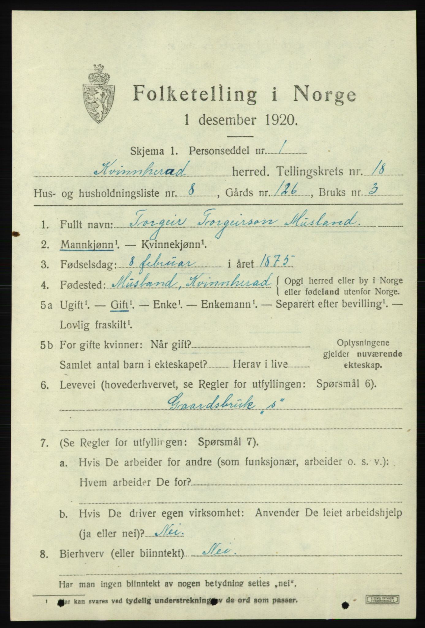 SAB, Folketelling 1920 for 1224 Kvinnherad herred, 1920, s. 11694