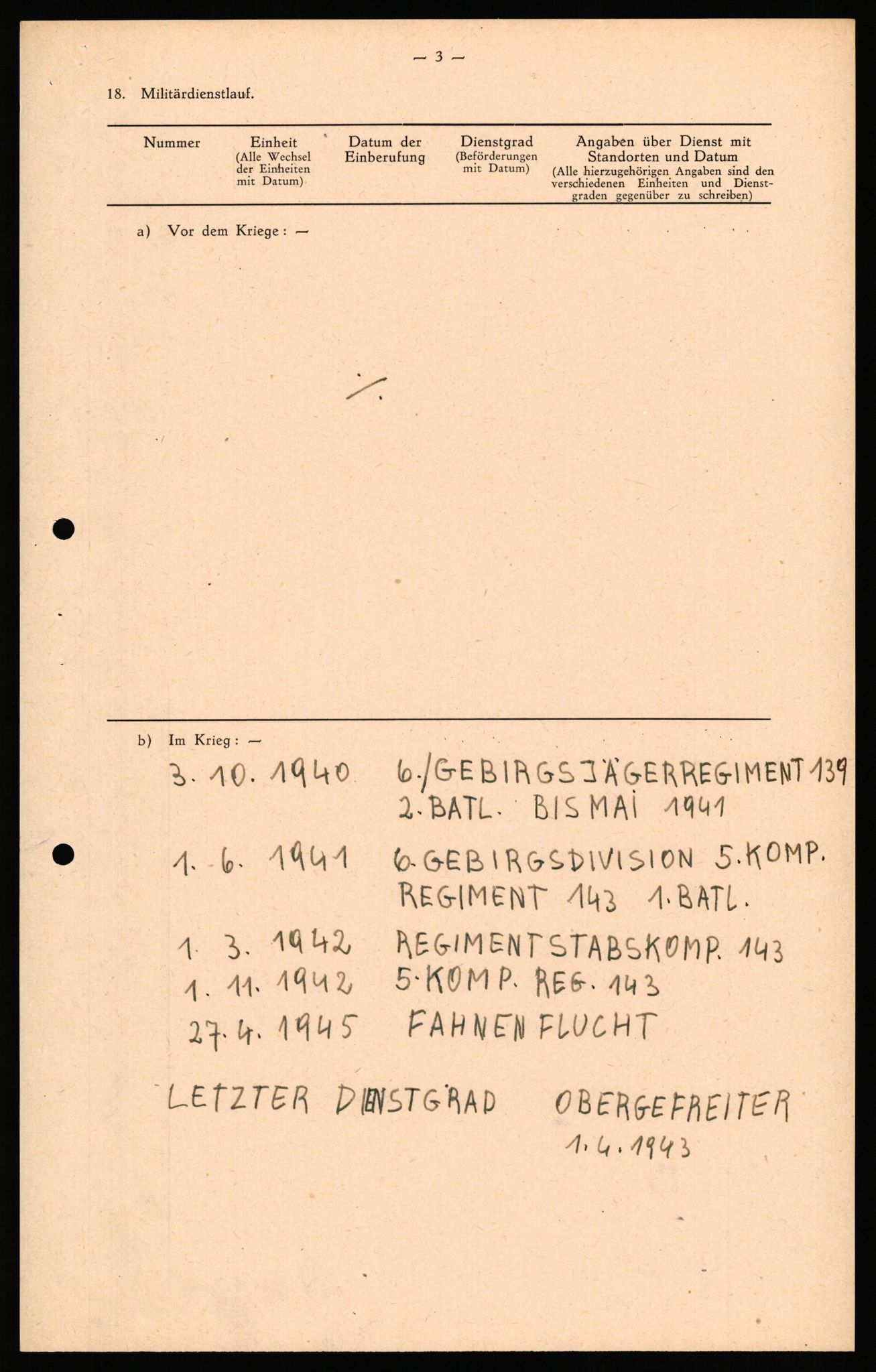 Forsvaret, Forsvarets overkommando II, AV/RA-RAFA-3915/D/Db/L0040: CI Questionaires. Tyske okkupasjonsstyrker i Norge. Østerrikere., 1945-1946, s. 221