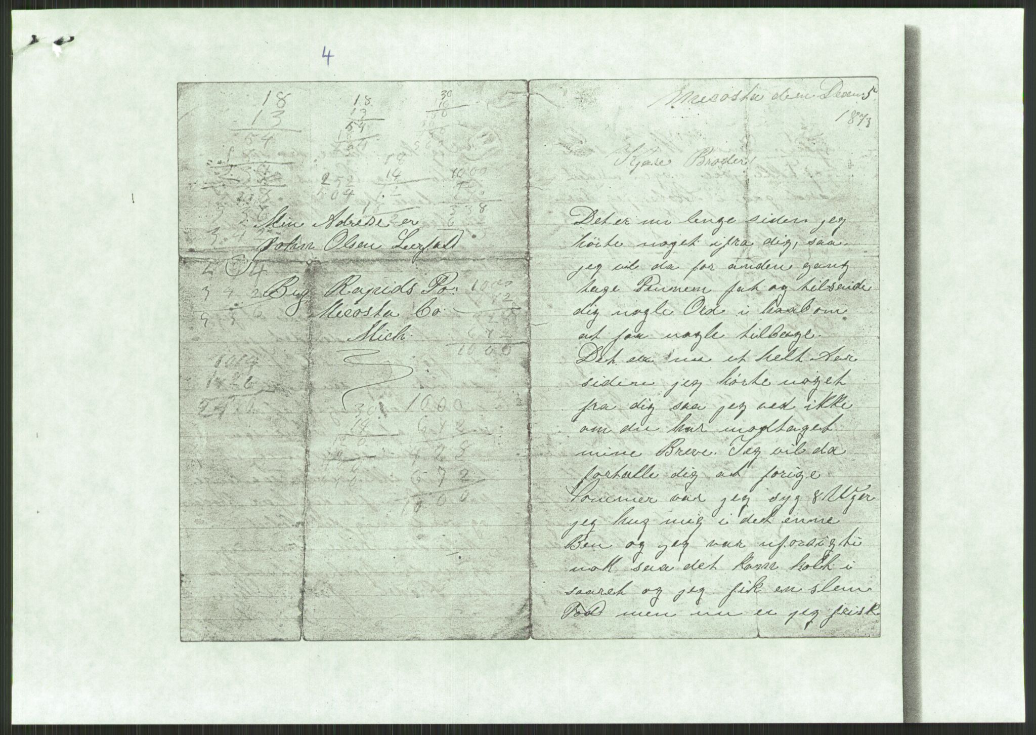 Samlinger til kildeutgivelse, Amerikabrevene, RA/EA-4057/F/L0034: Innlån fra Nord-Trøndelag, 1838-1914, s. 117