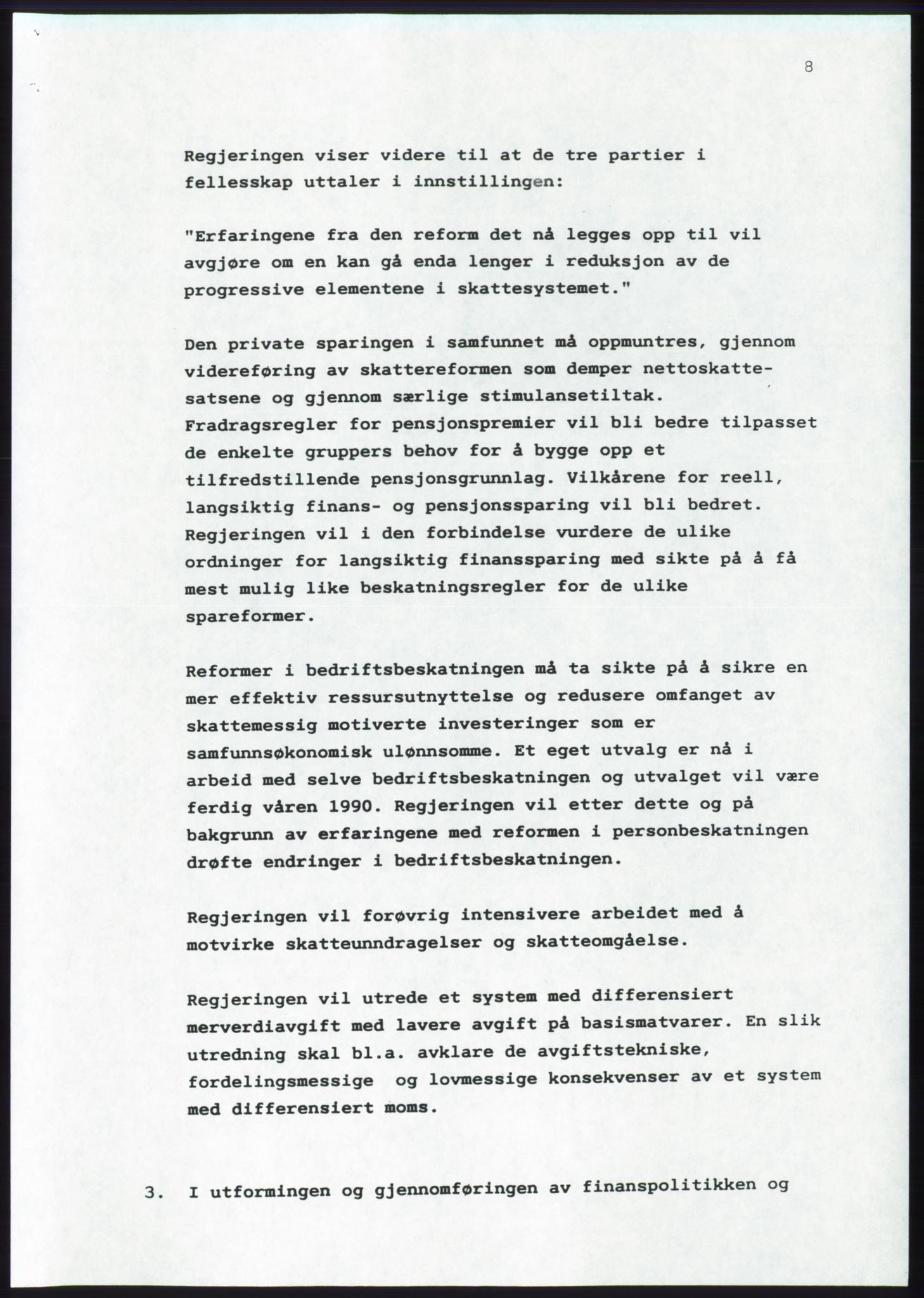 Forhandlingsmøtene 1989 mellom Høyre, KrF og Senterpartiet om dannelse av regjering, AV/RA-PA-0697/A/L0001: Forhandlingsprotokoll med vedlegg, 1989, s. 536