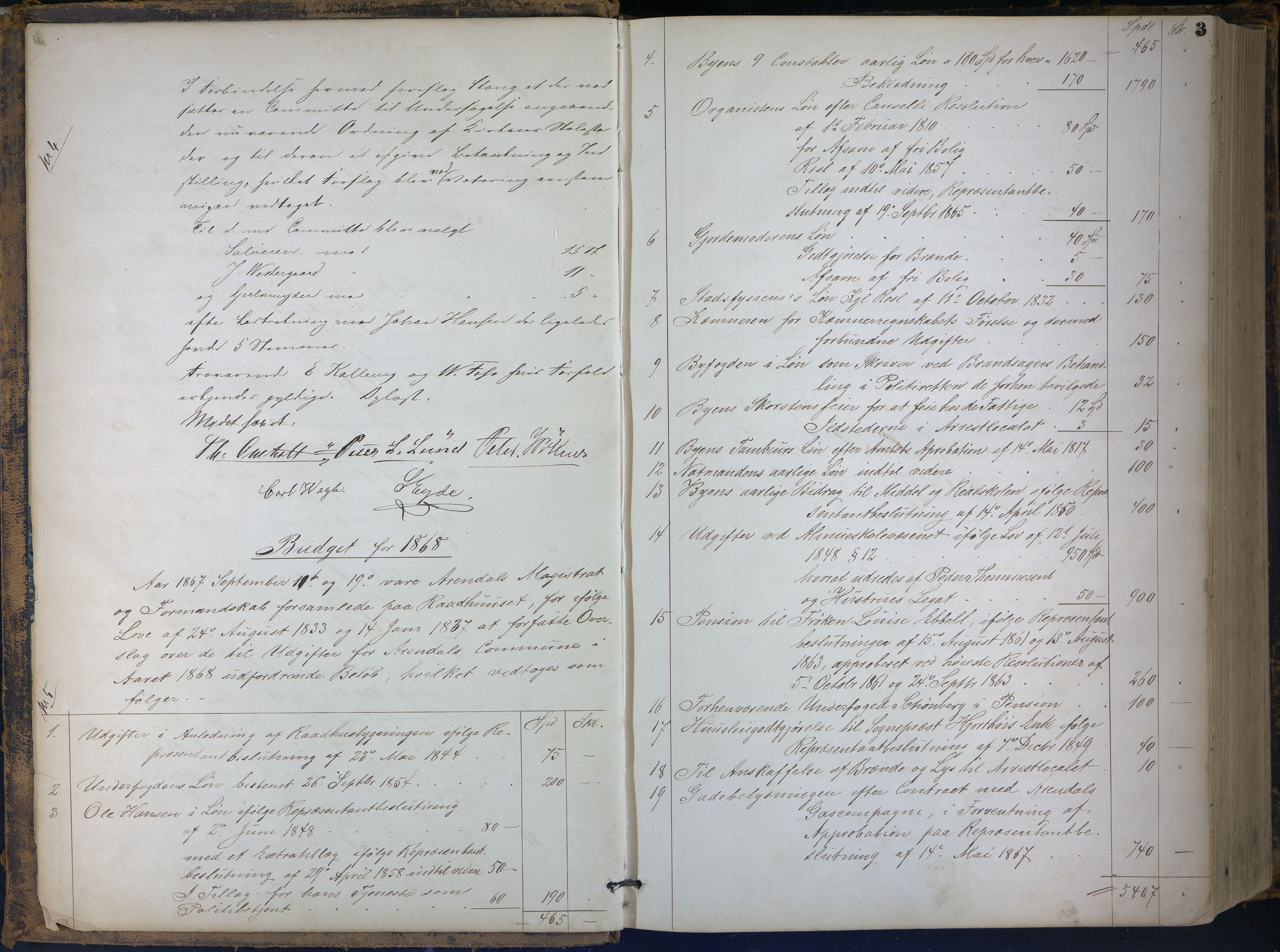 Arendal kommune, Katalog I, AAKS/KA0906-PK-I/01/L0003: Forhandlingsprotokoll nr. 3, 1867-1880, s. 3