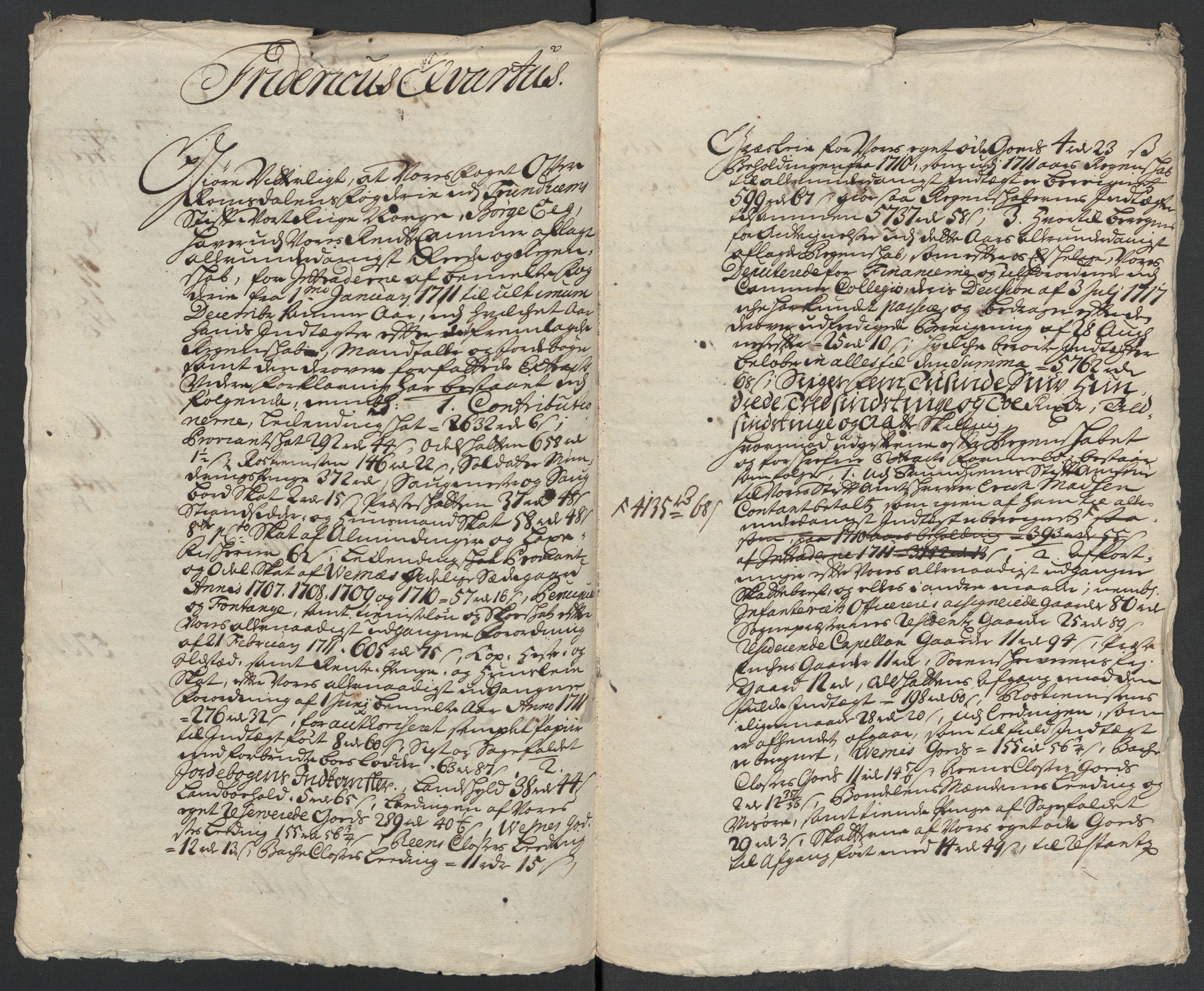 Rentekammeret inntil 1814, Reviderte regnskaper, Fogderegnskap, RA/EA-4092/R55/L3660: Fogderegnskap Romsdal, 1711, s. 484